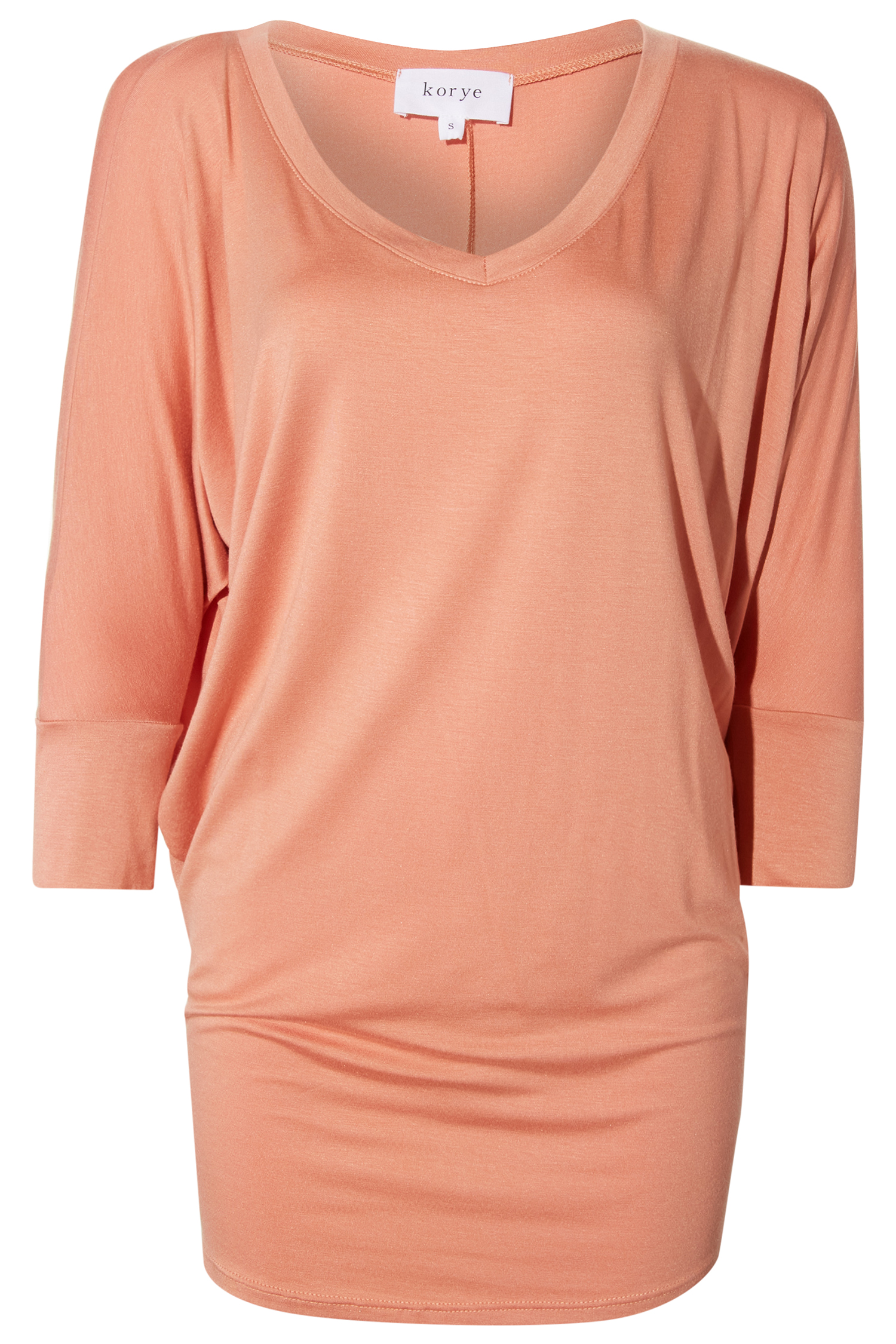 V-Neck Three Quarter Dolman Modal Top