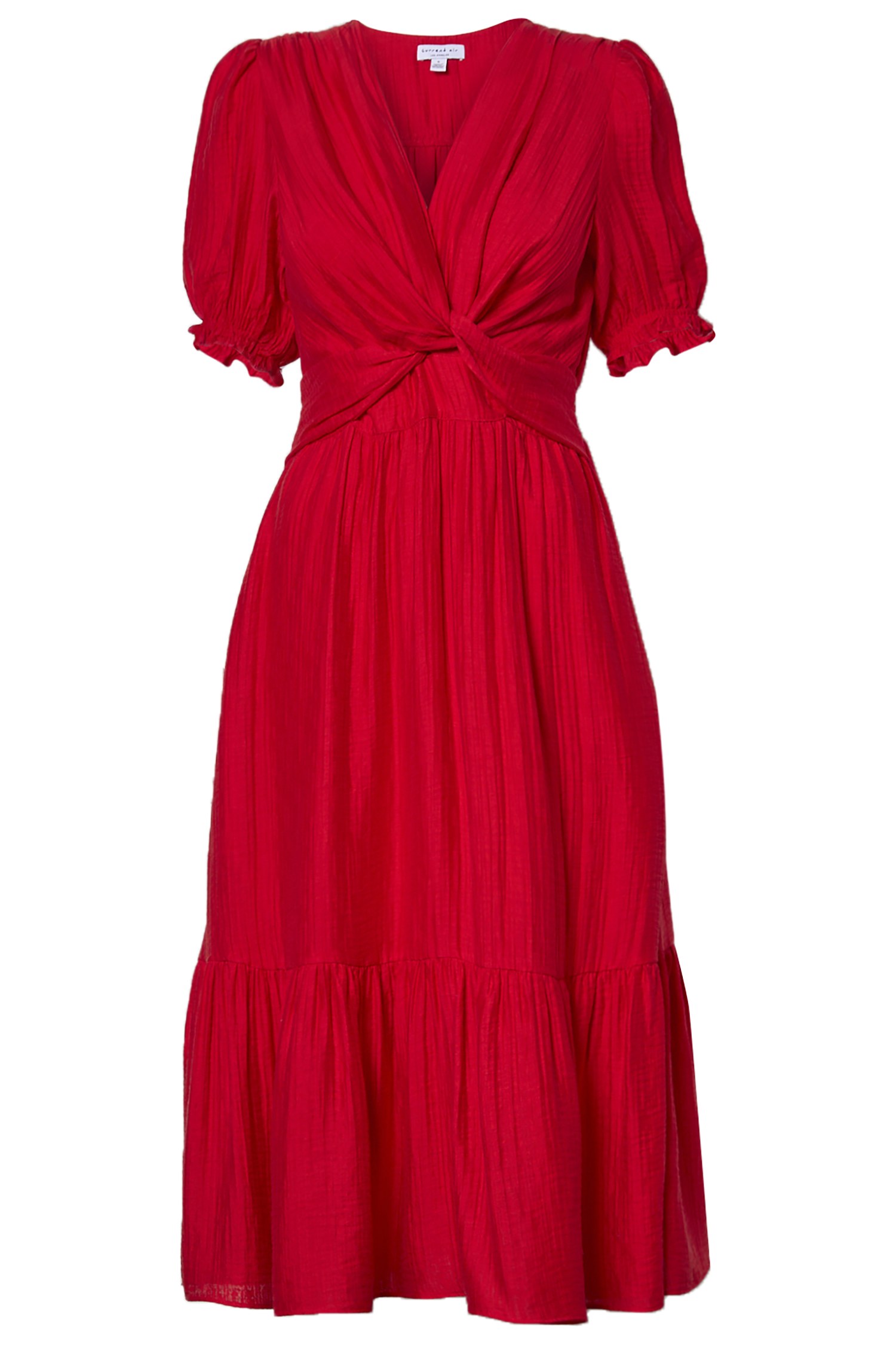 V-Neck Midi Dress