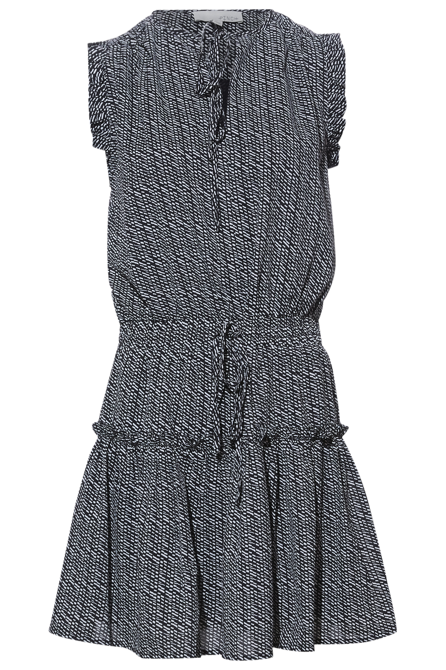 Print Ruffle Mini Dress