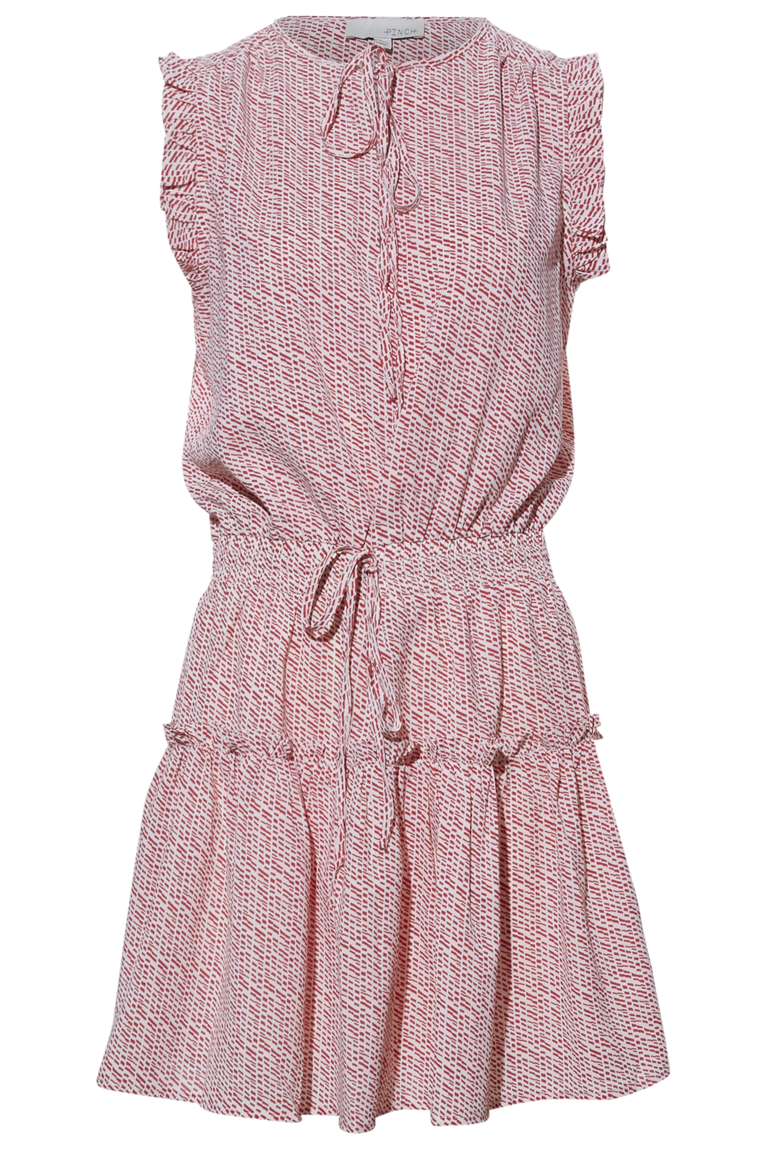 Print Ruffle Mini Dress