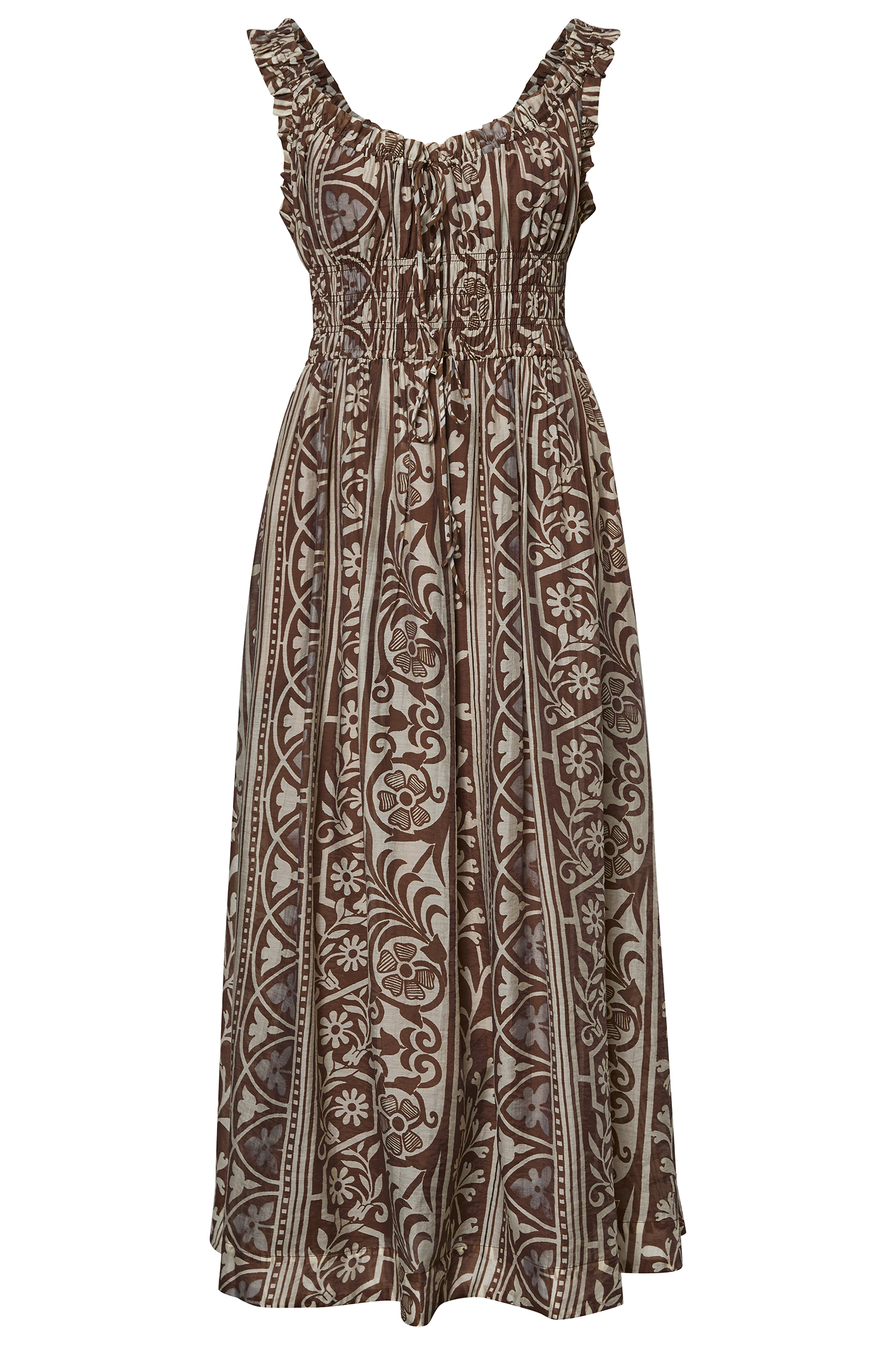 Paisley Print Midi Dress