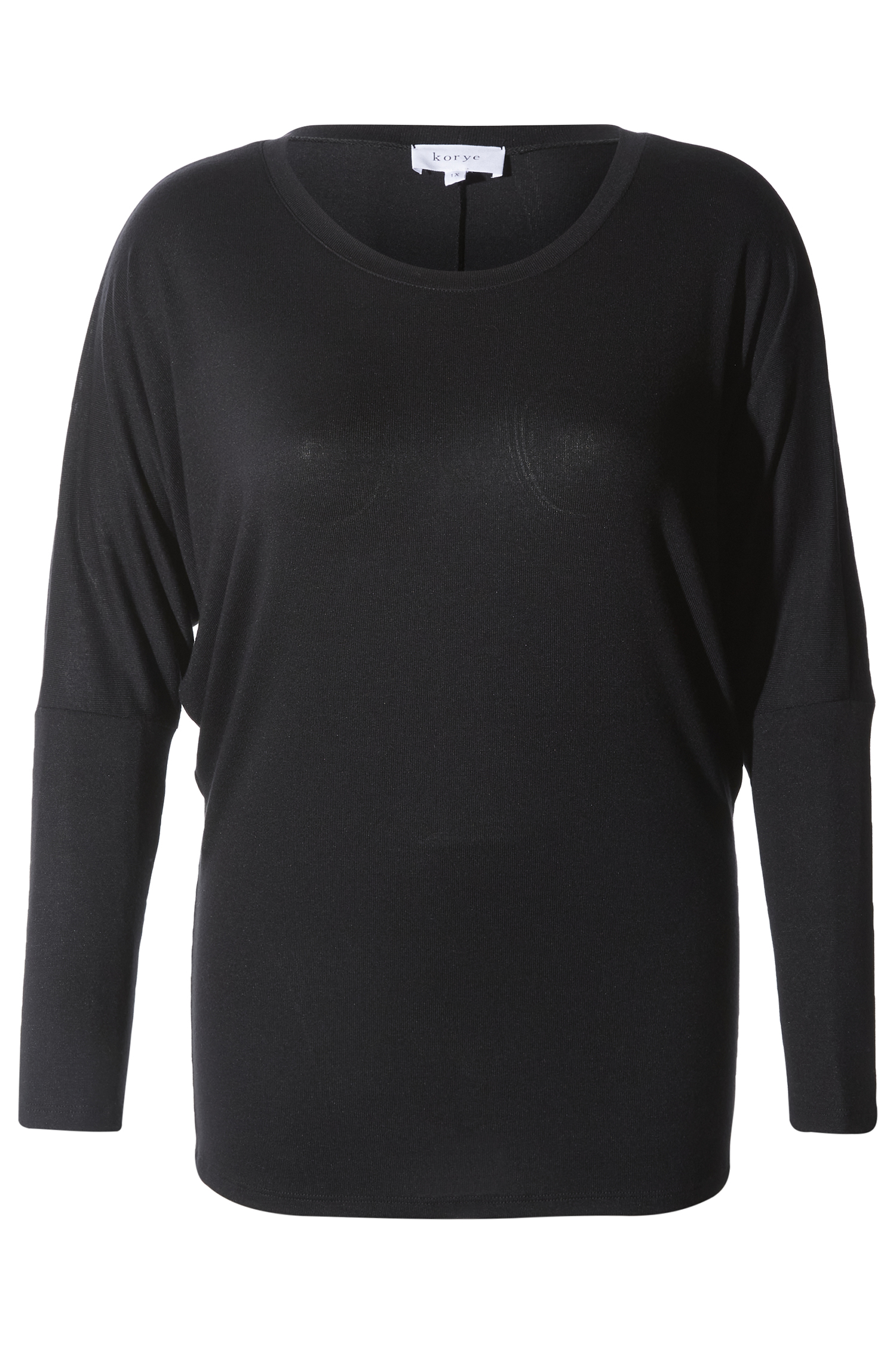 Boat Neck Long Sleeve Hacci Top