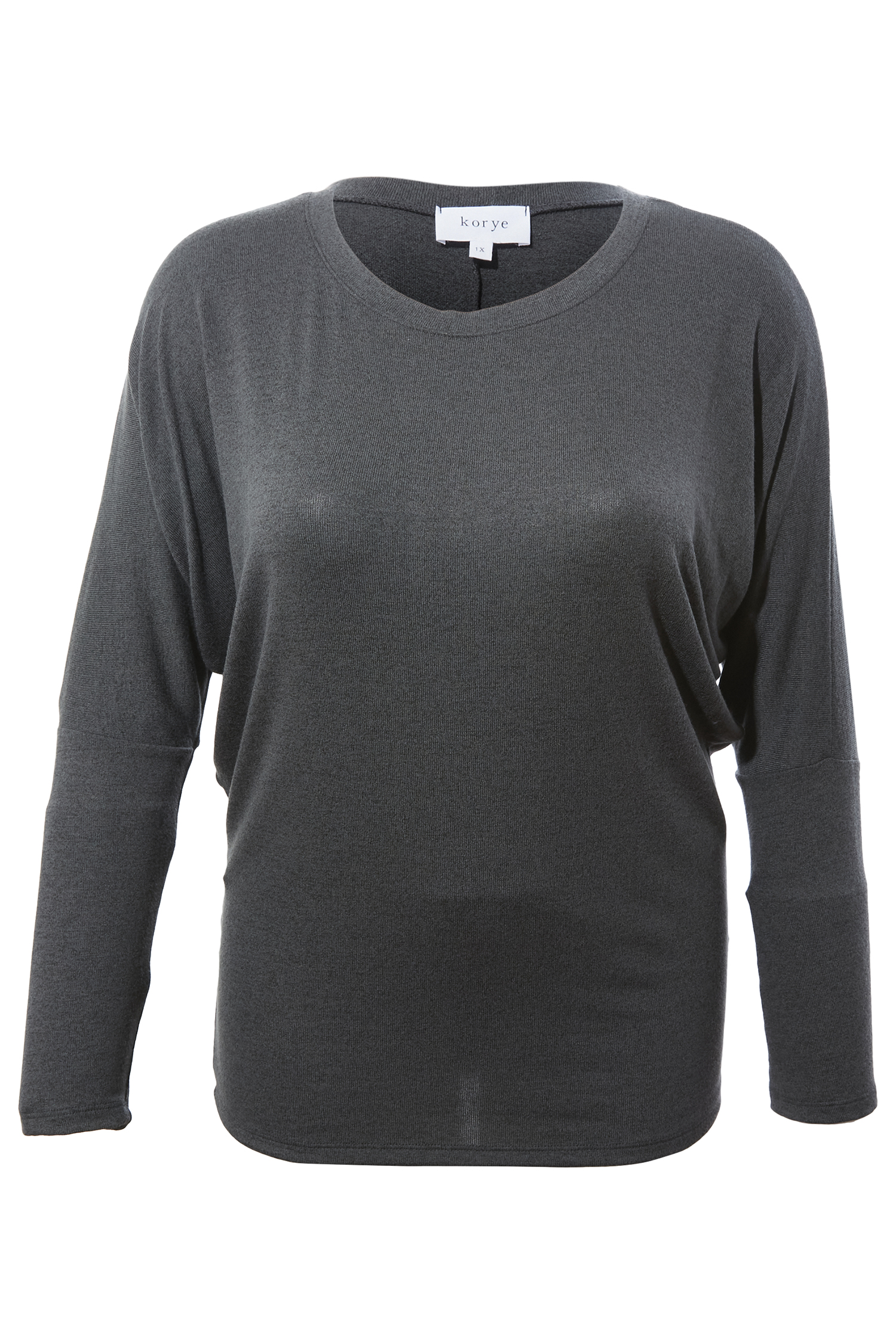 Boat Neck Long Sleeve Hacci Top