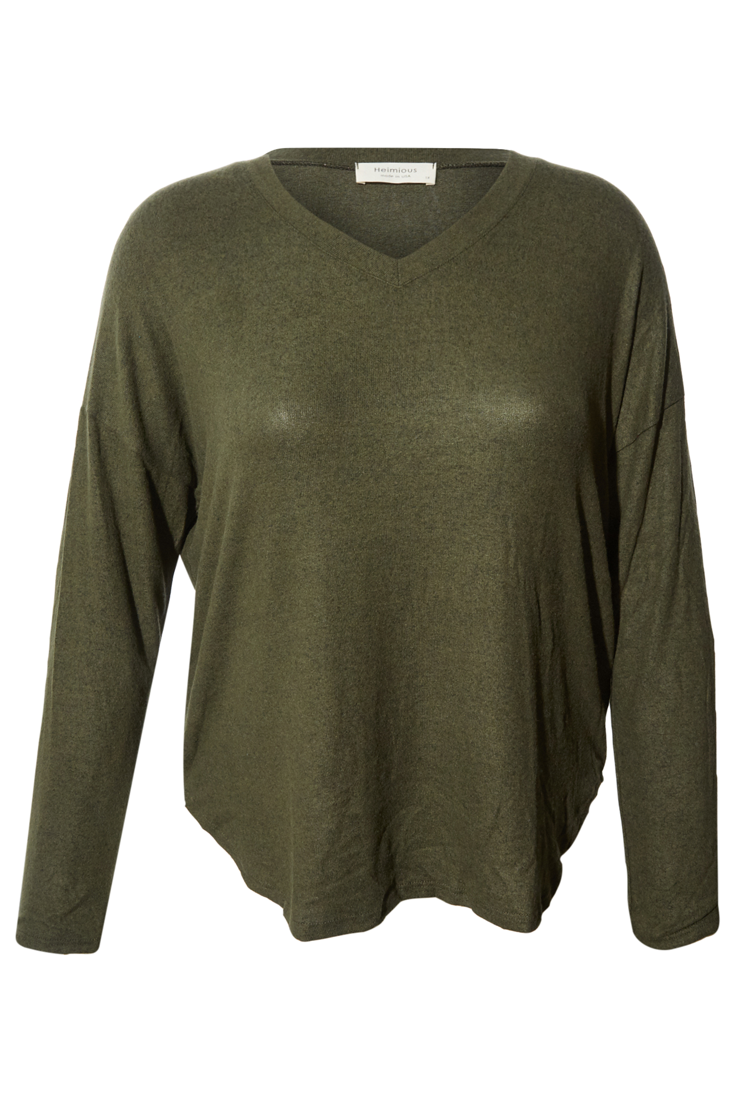 Via Brushed Dropped Shoulder Top