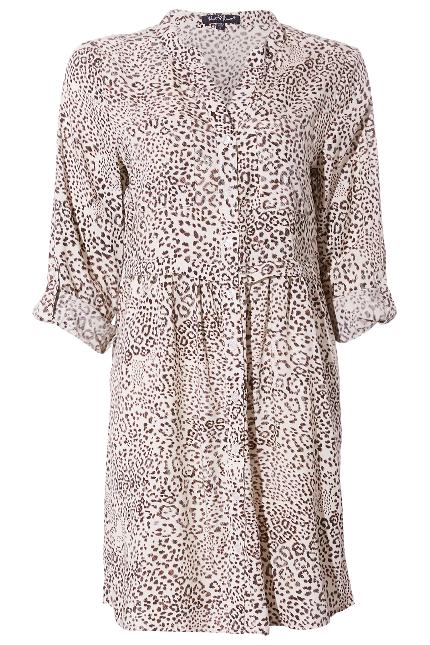 Velvet Heart Button Up Shirt Dress