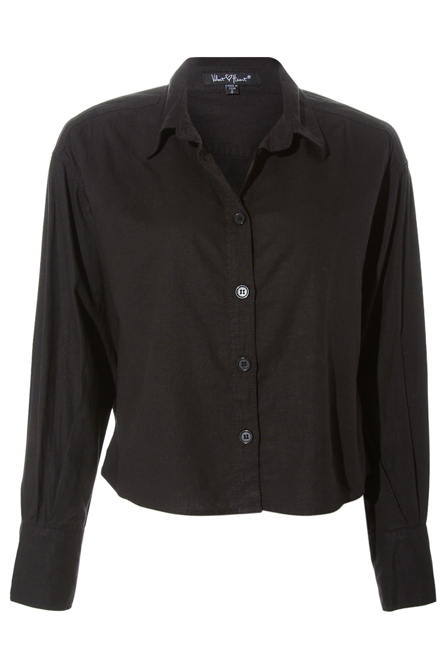 Velvet Heart Bishop Sleeve Button Front