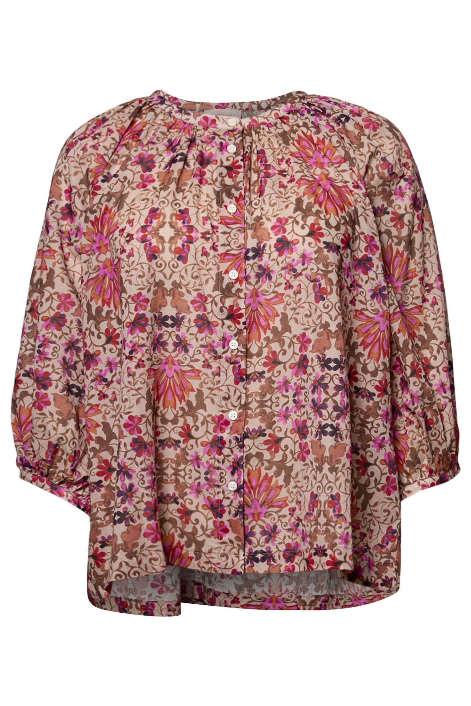Floral 3/4 Sleeve Blouse