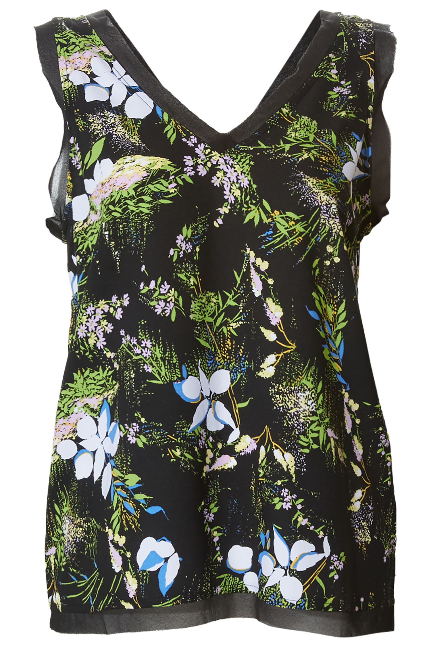 Printed V-Neck Tank
