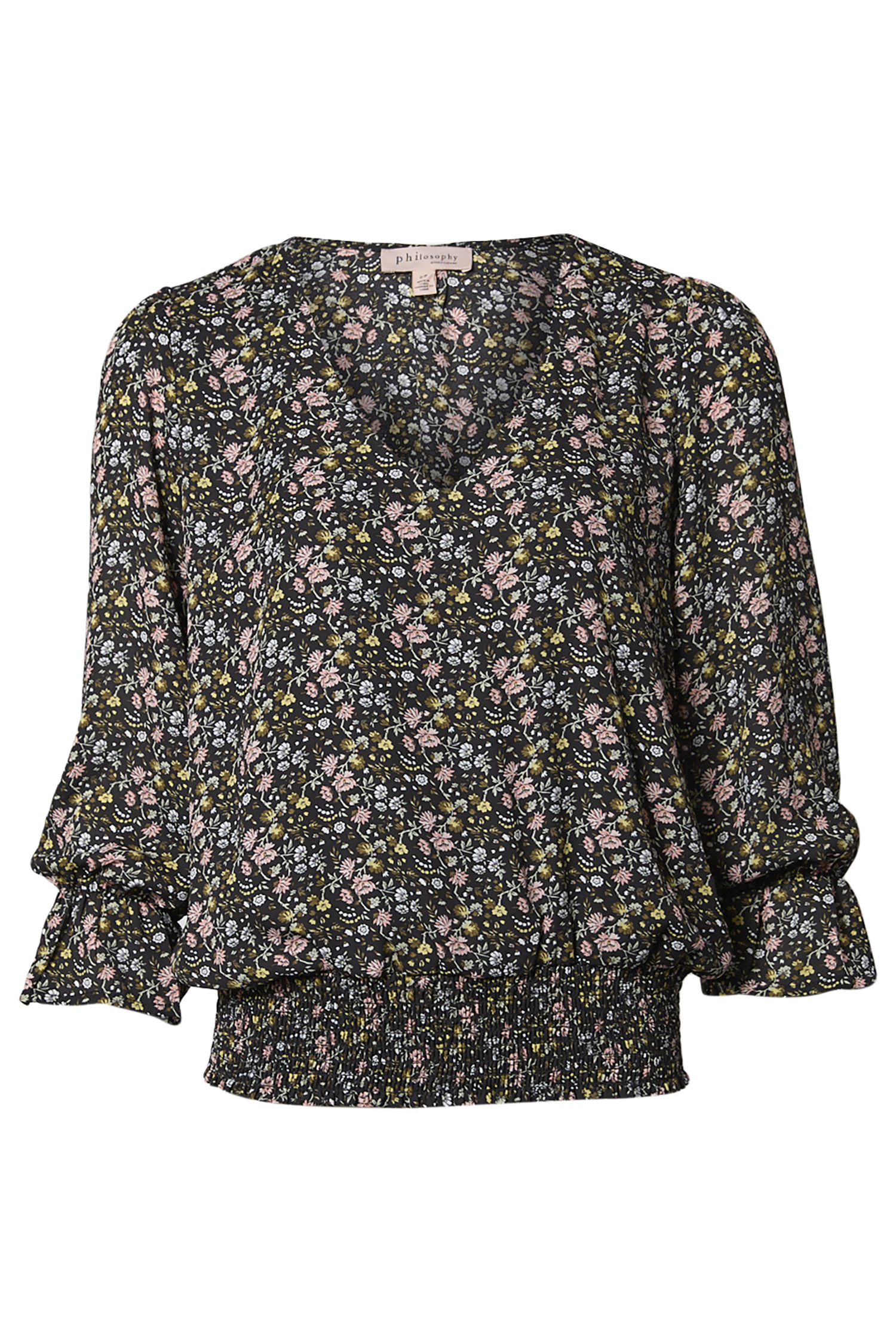 V-Neck Floral Blouse