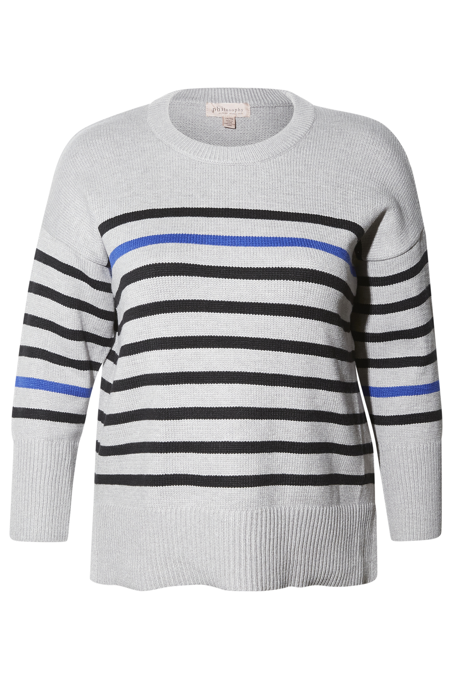 Contrast Stripe Sweater Pullover