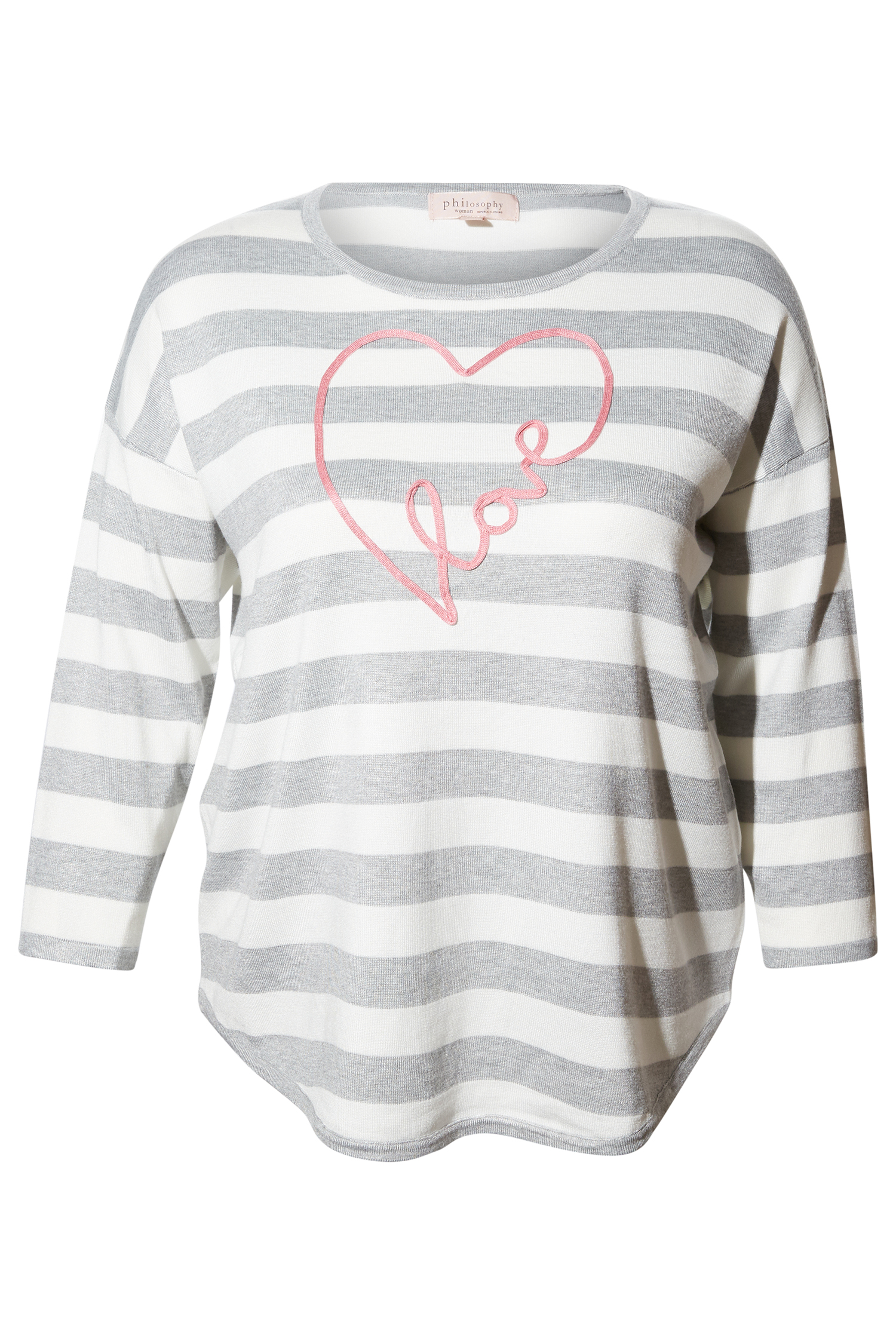 Love Stripe Long Sleeve Top