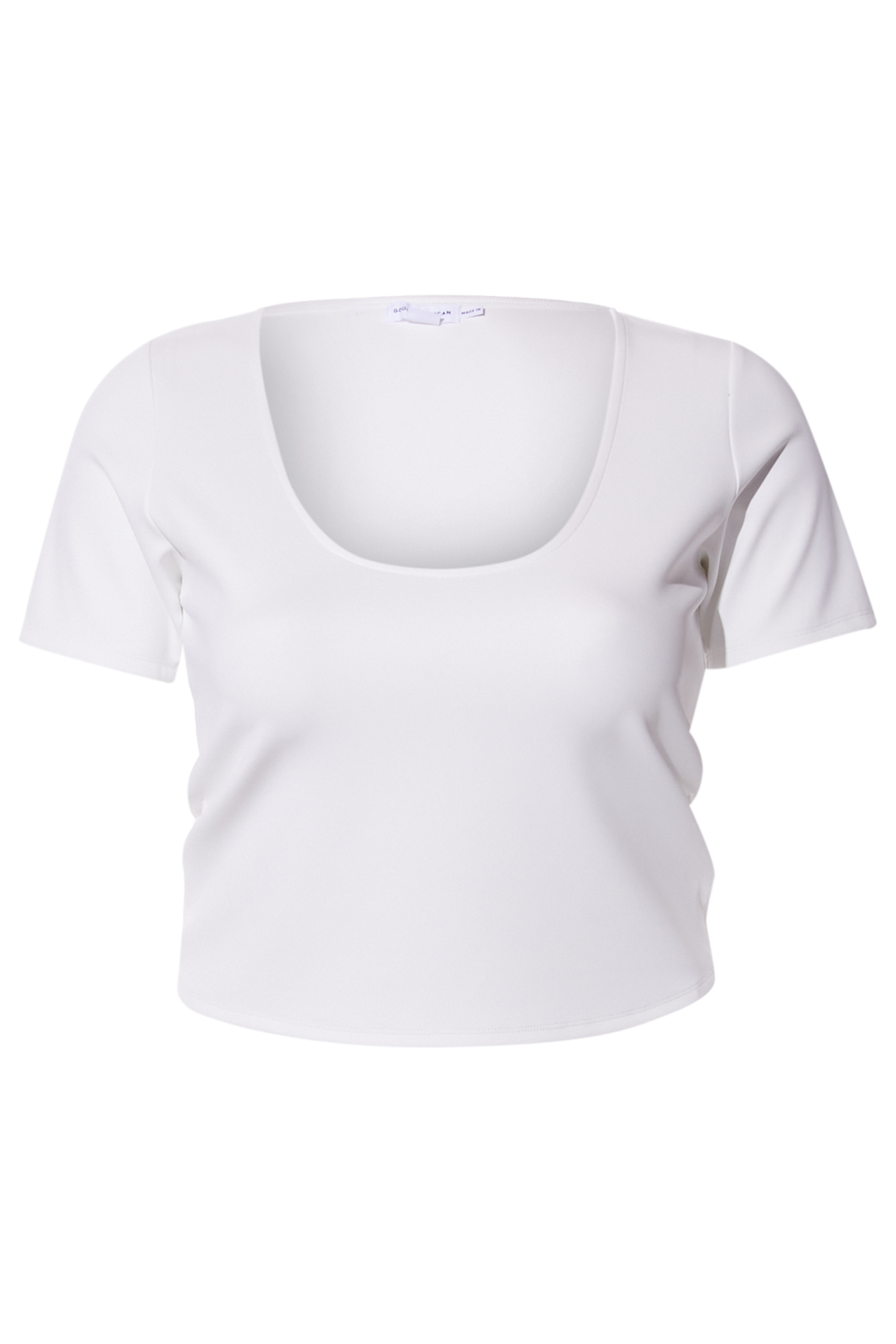 Good American Scuba Scoop Crop Tee