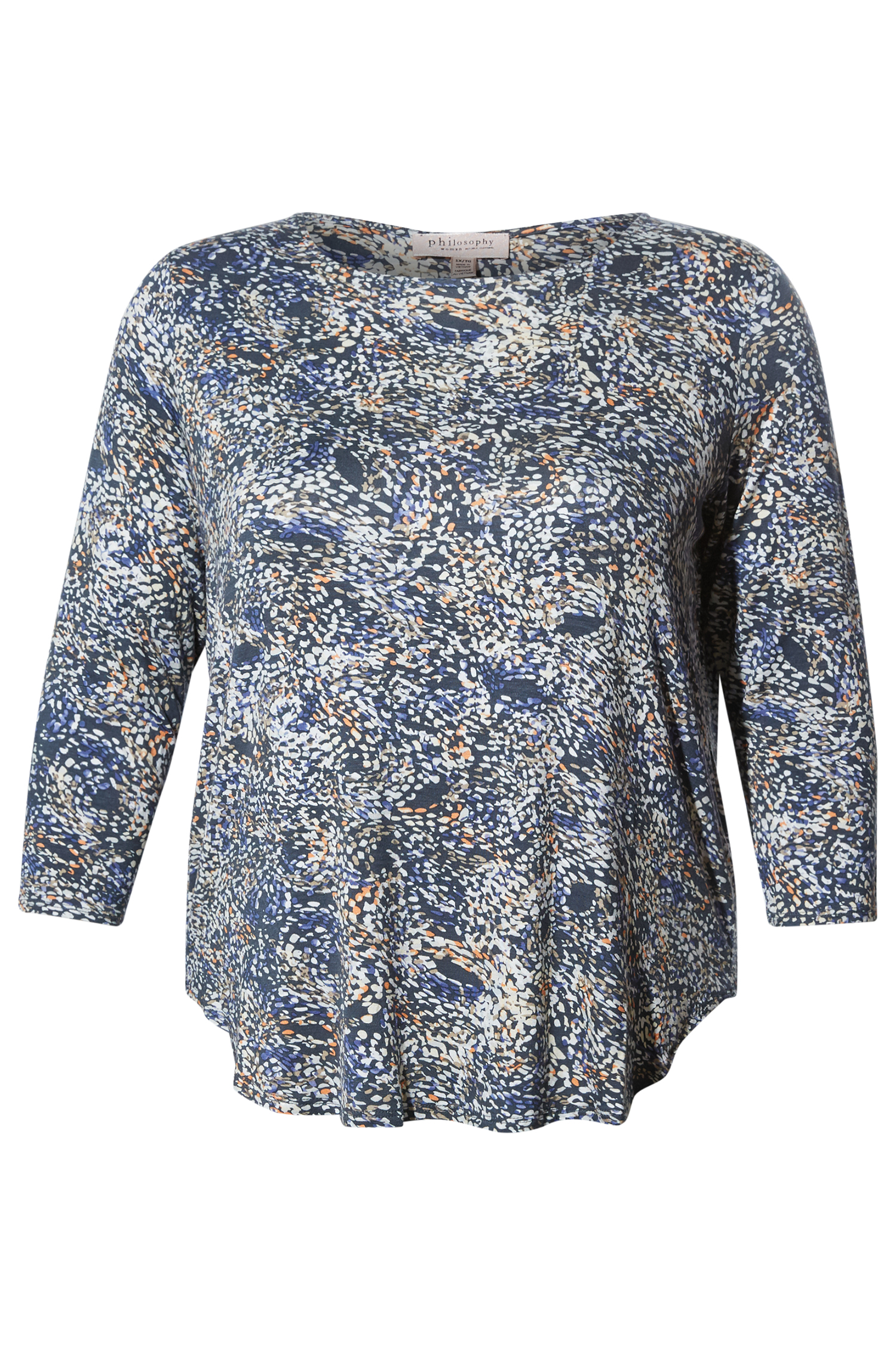 Printed 3/4 Sleeve Top