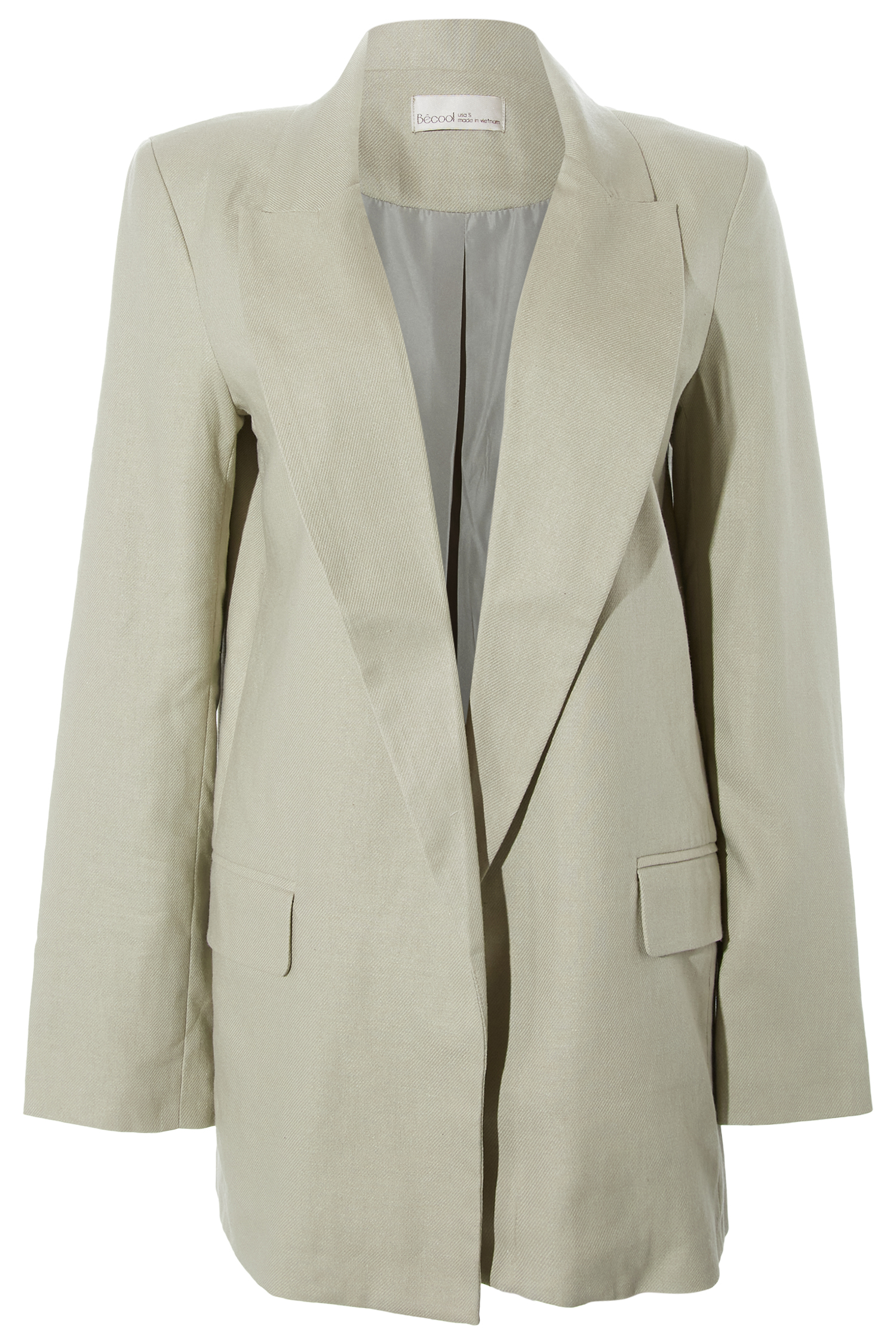Oversized Open Front Blazer