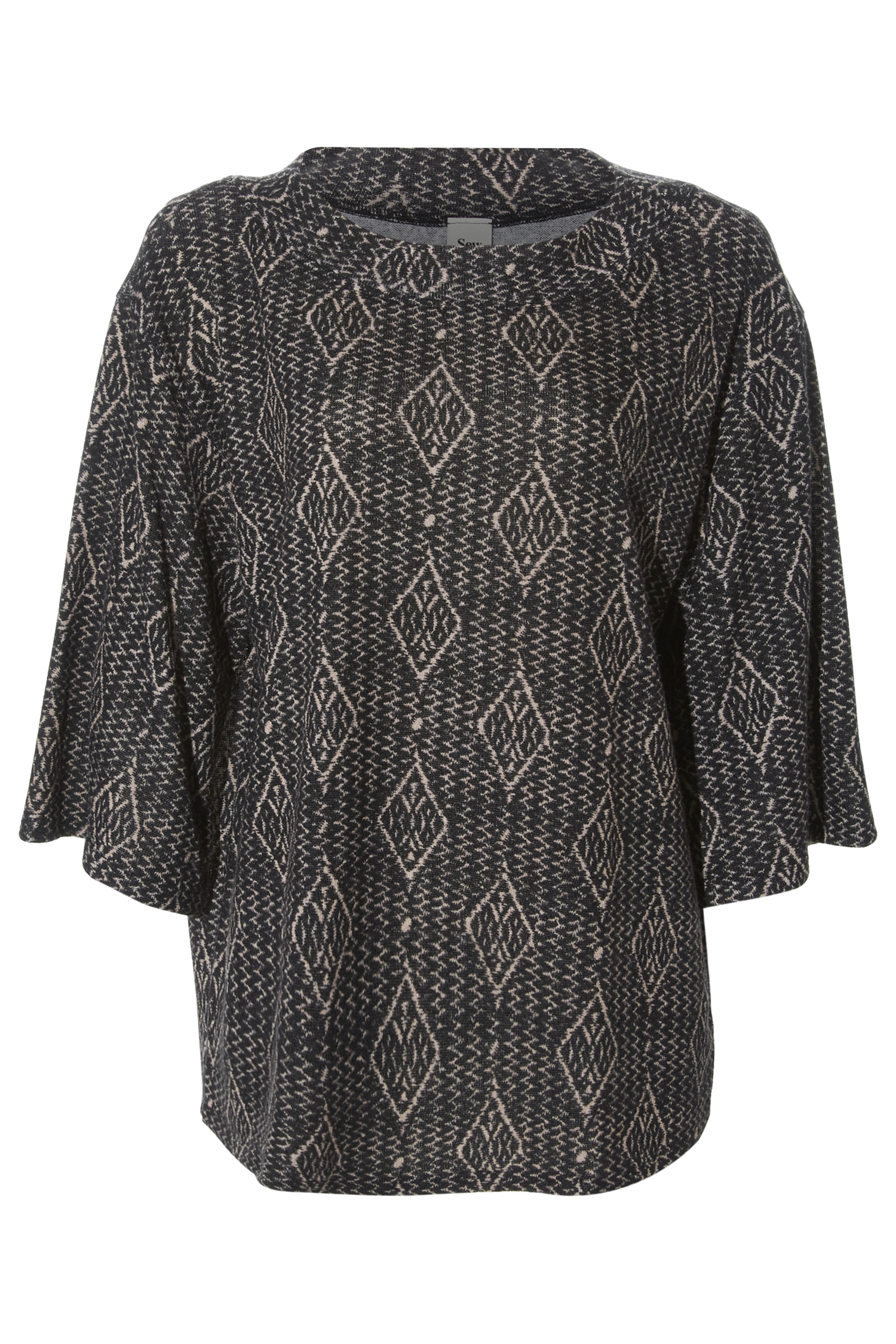 Aztec Print Knit Top