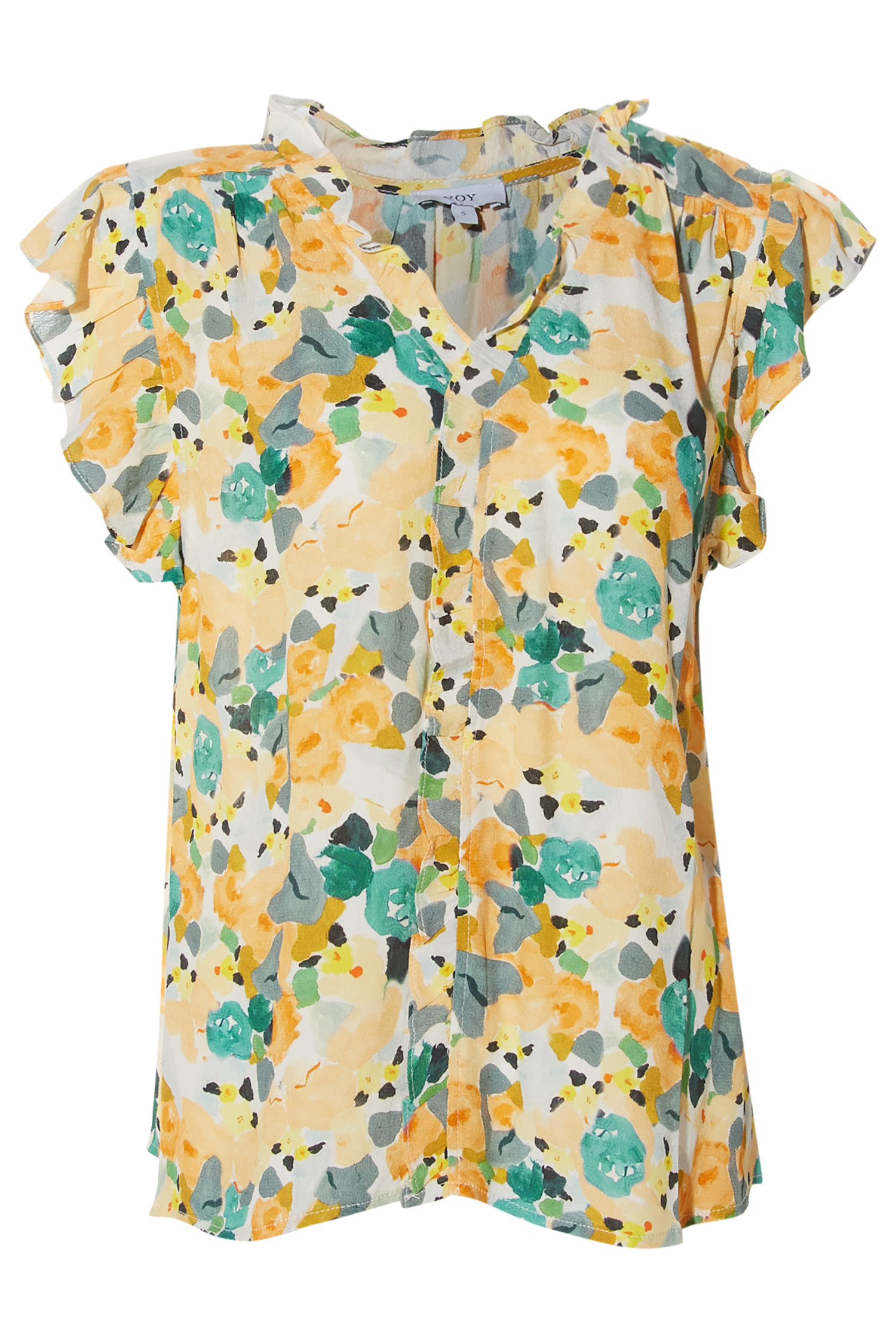 Printed Ruffle Top