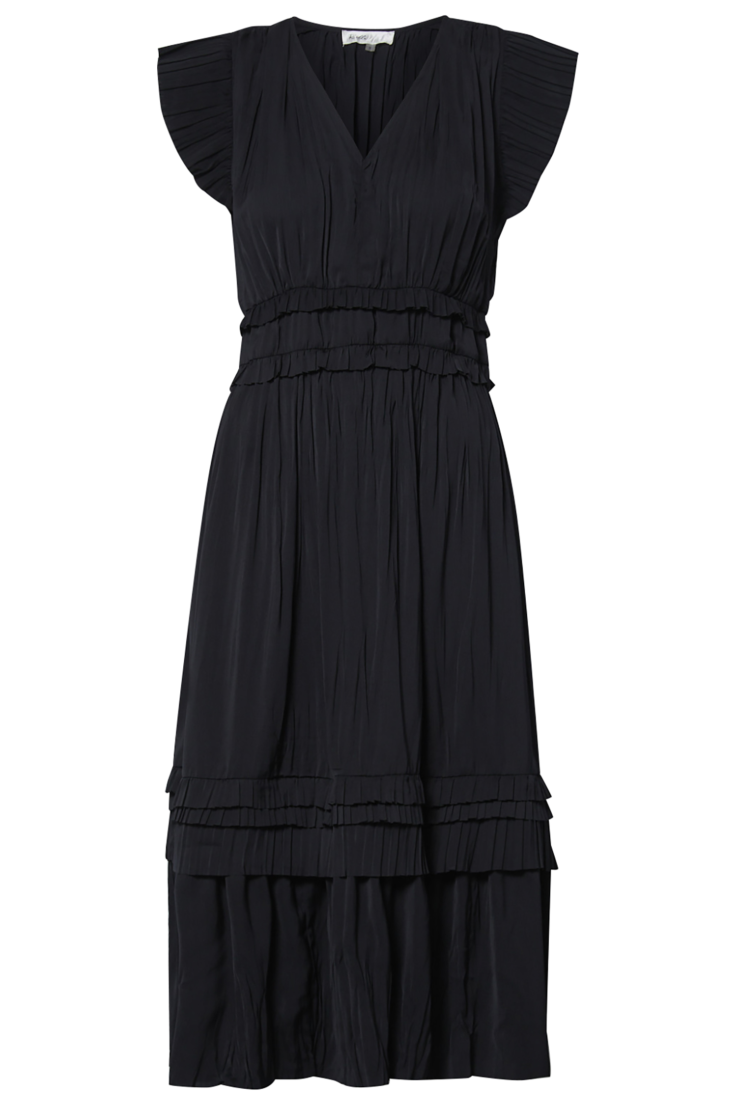 Pleated Midi Dress