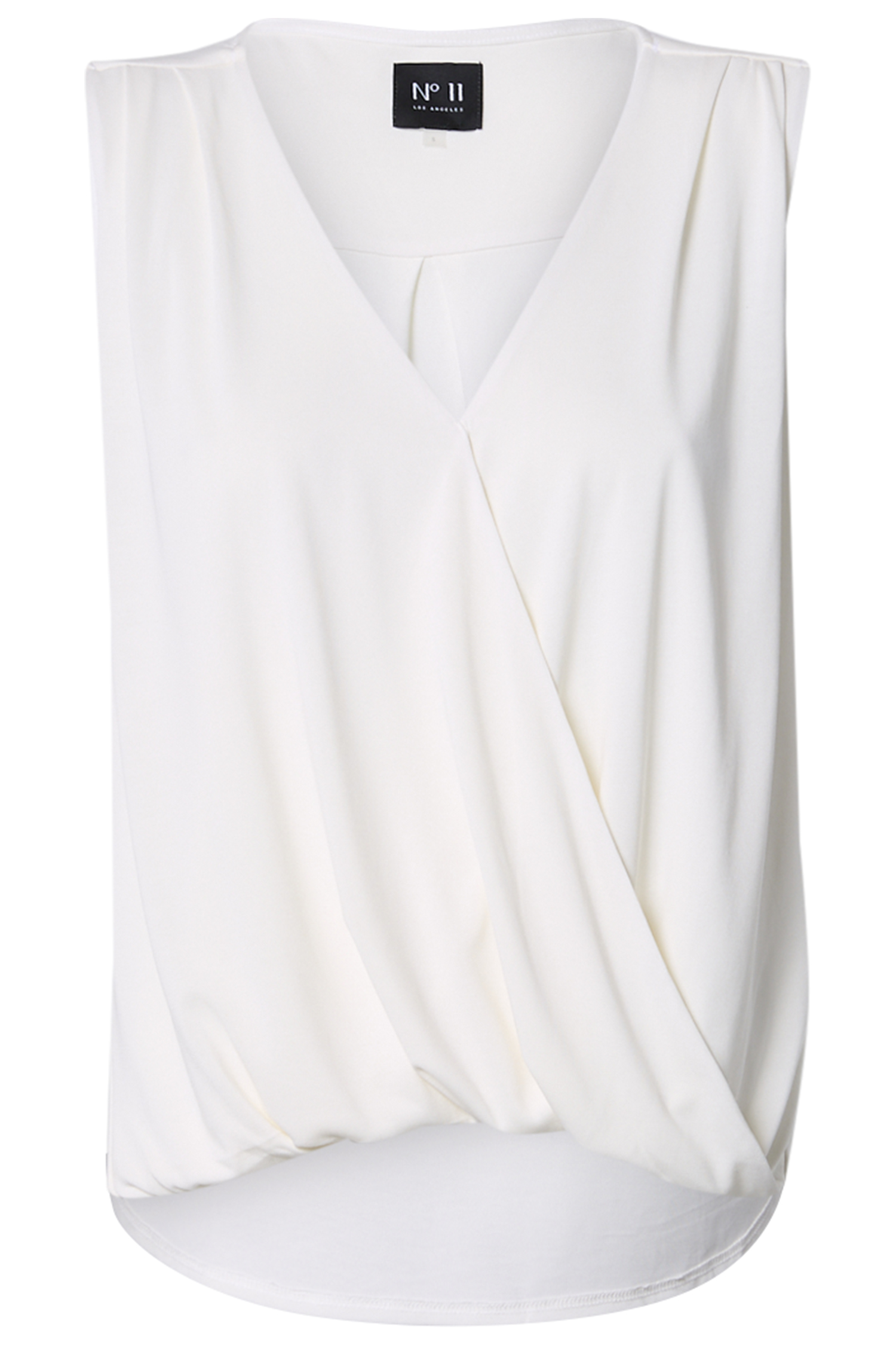 Sleeveless Surplice Top