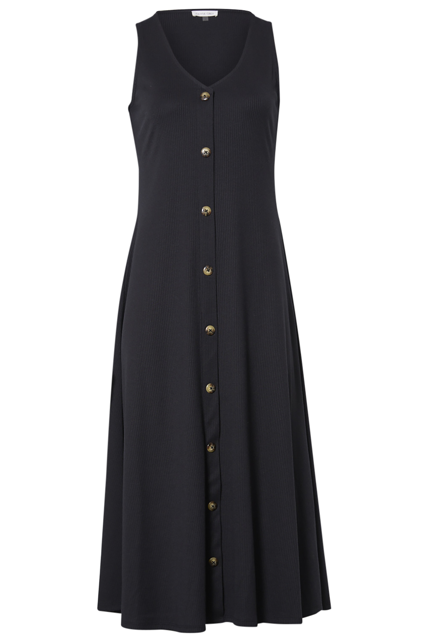 rib button down dress Chaser Recycled Love Rib Button Down Cardigan Dress M