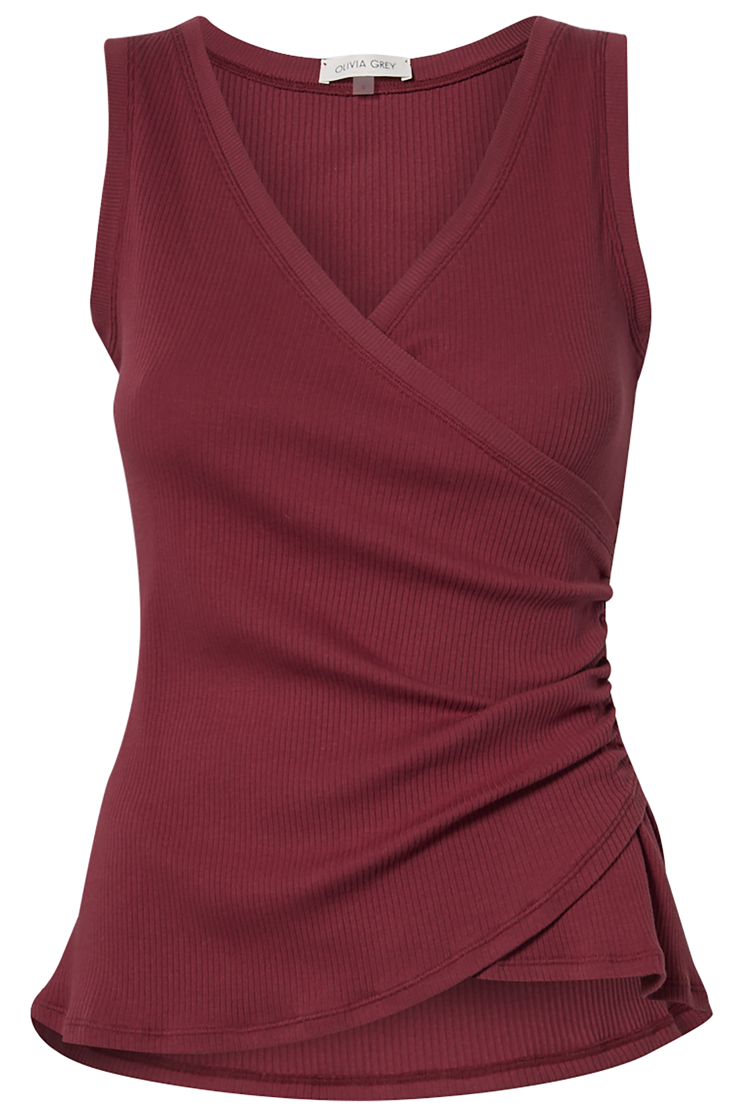 Surplice Shirred Top