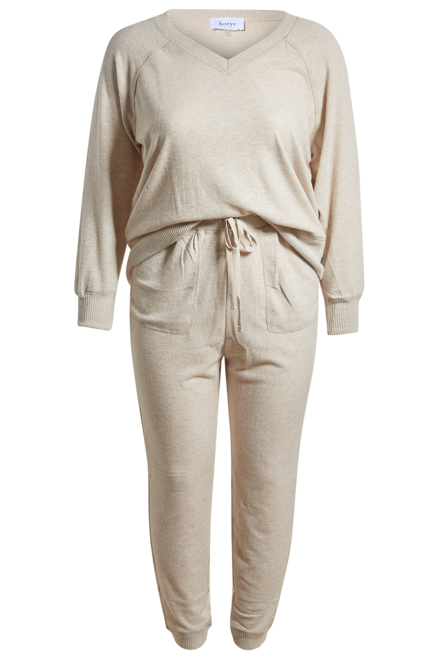 Contrast Knit Combo Set
