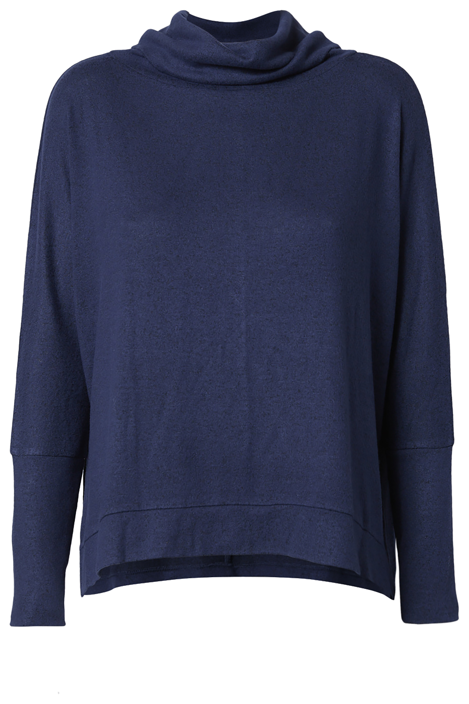 Cowl Neck Brushed Long Sleeve Top
