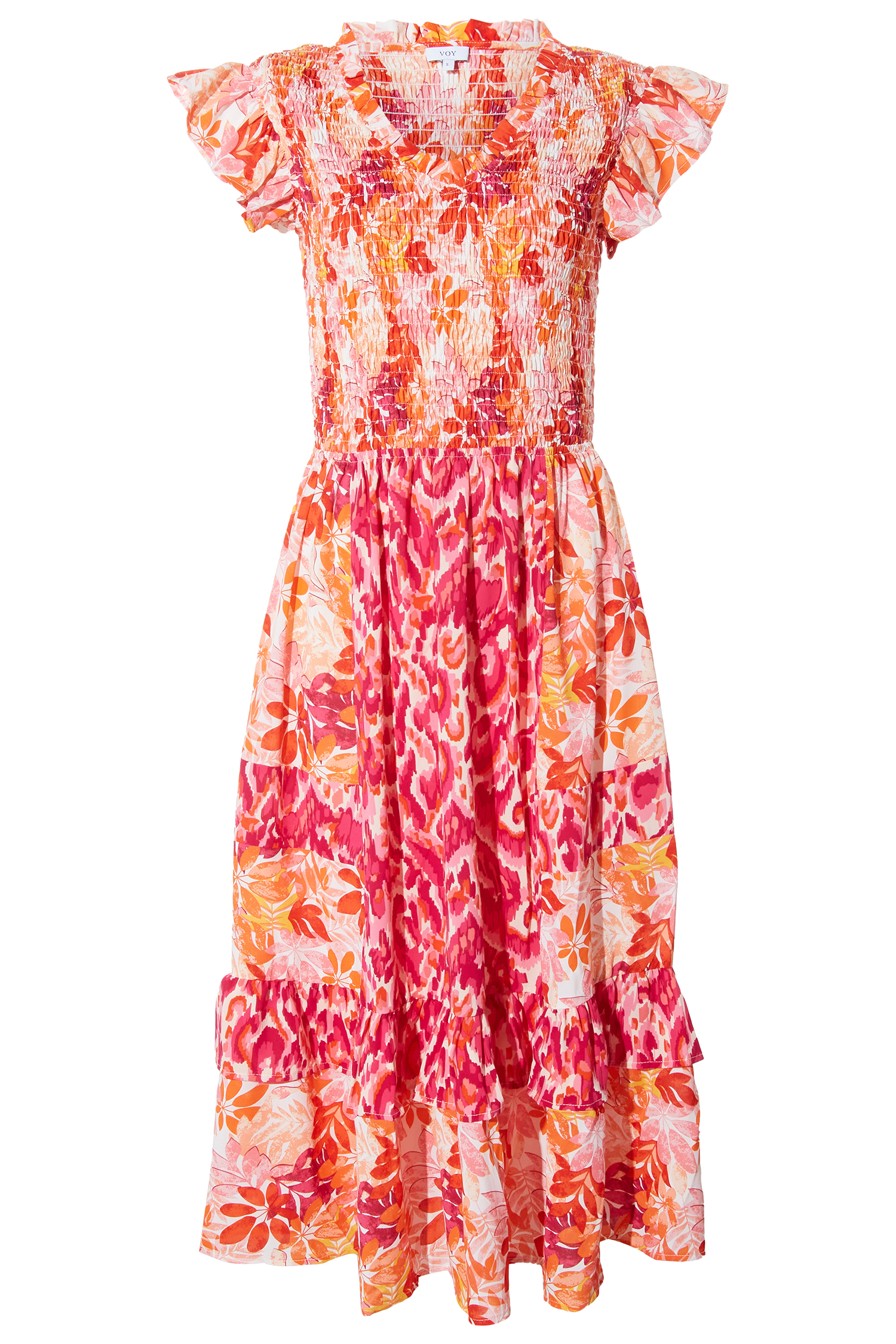 Floral Smocked Midi Dress