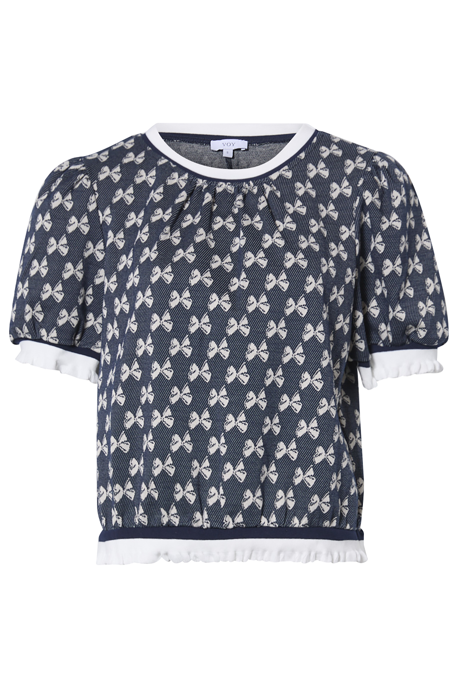Printed Puff Sleeve Top