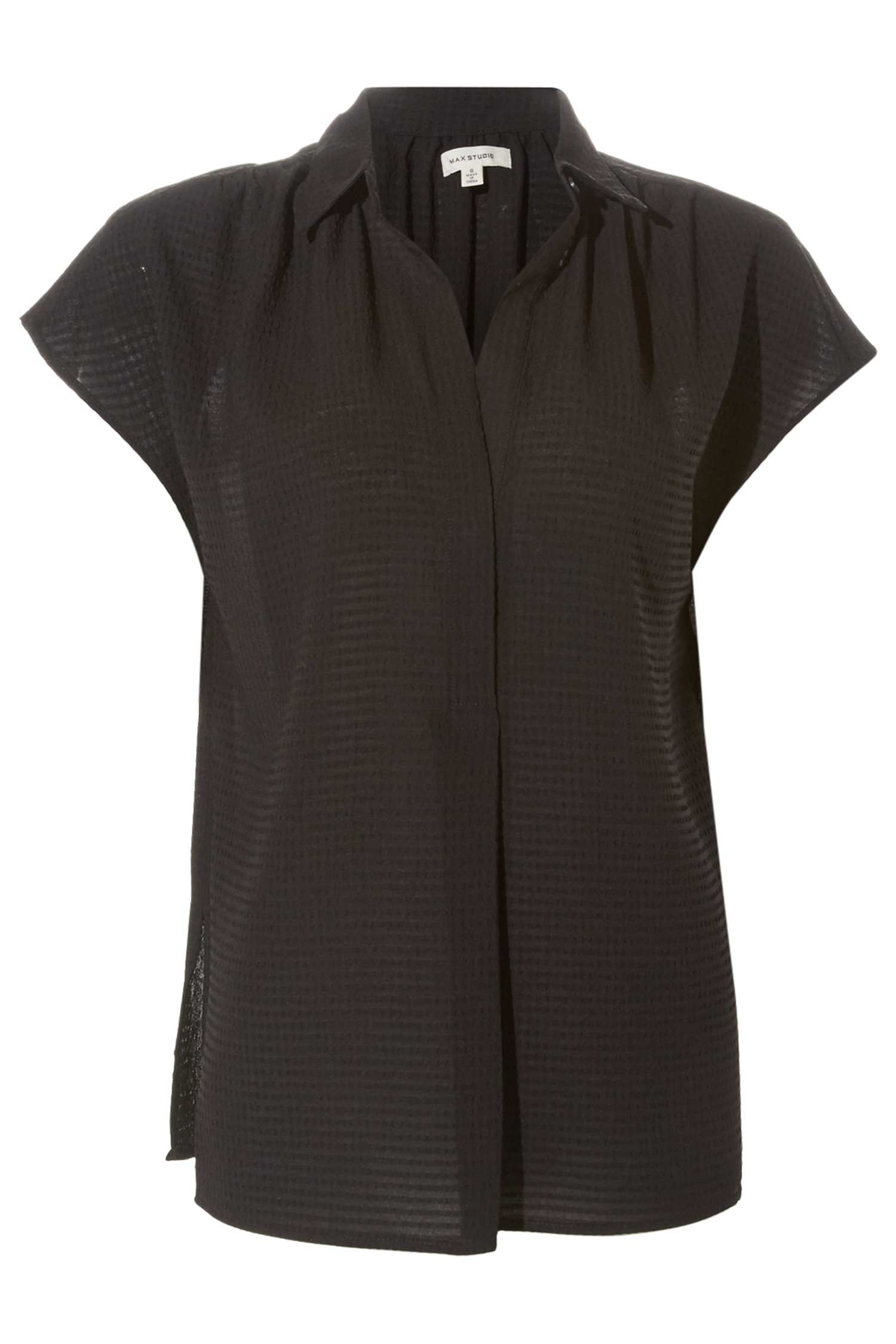 Short Sleeve Collared Top