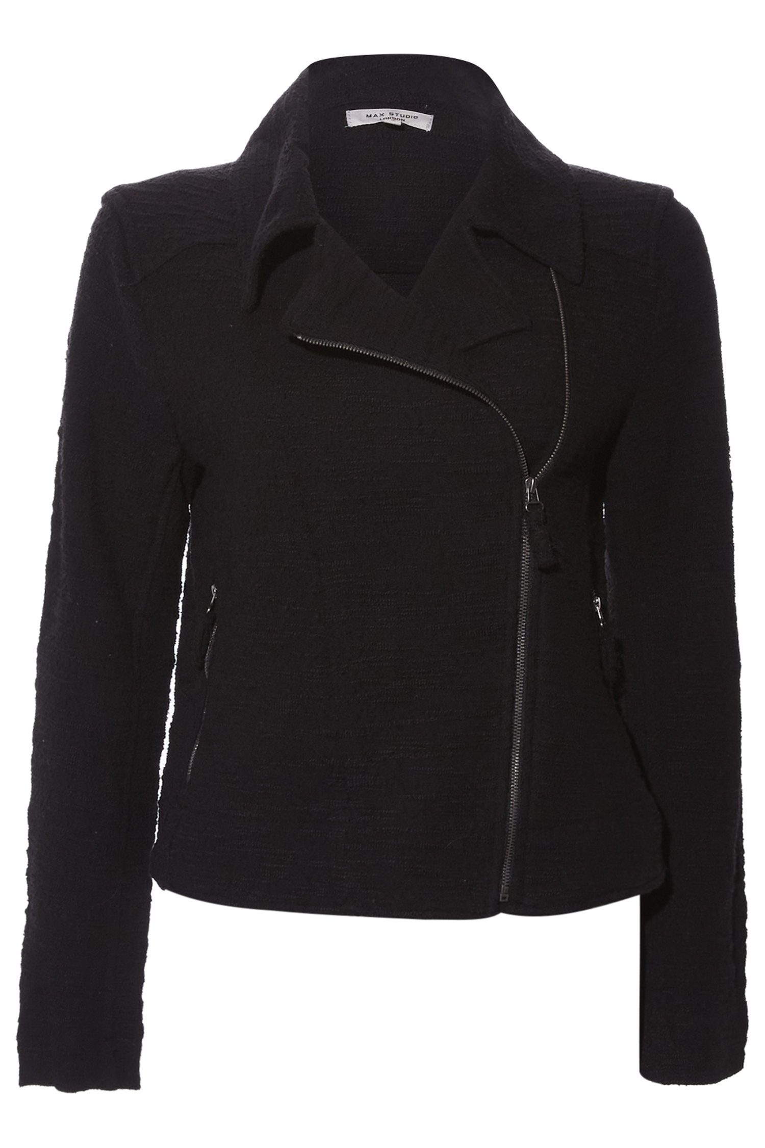 Textured Moto Jacket