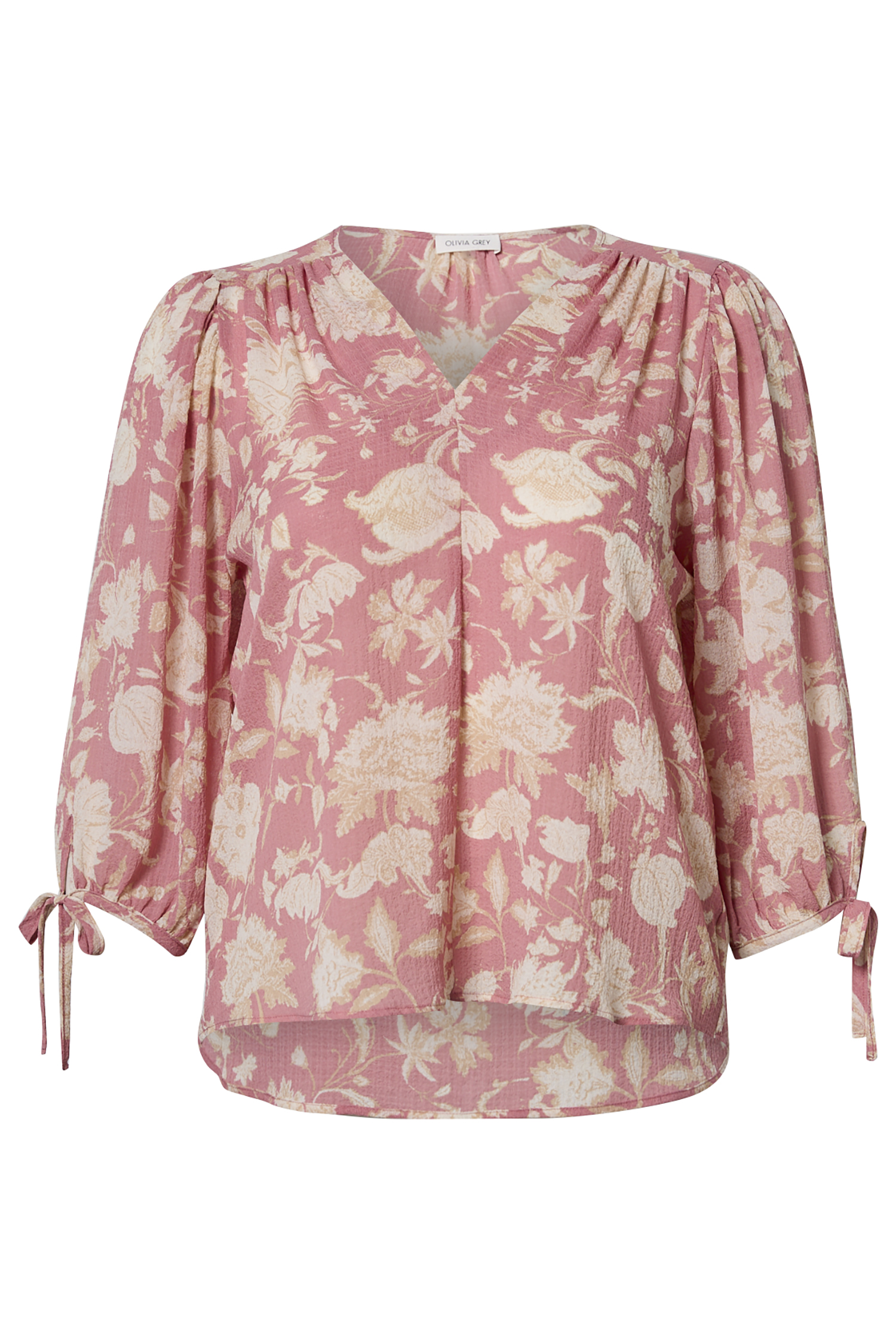 Floral 3/4 Sleeve Blouse