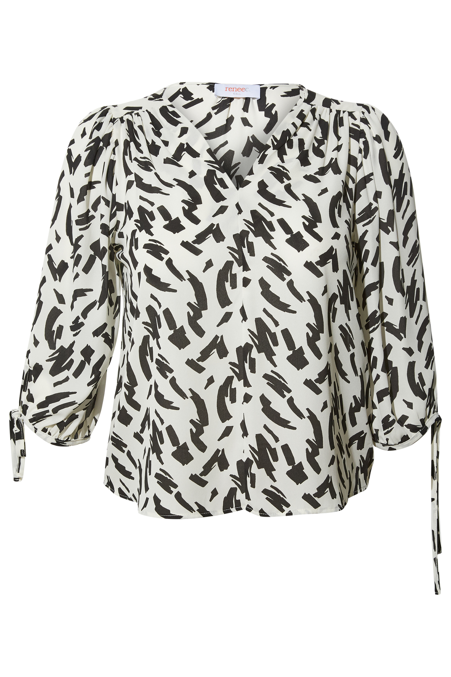 Tie Sleeve Blouse