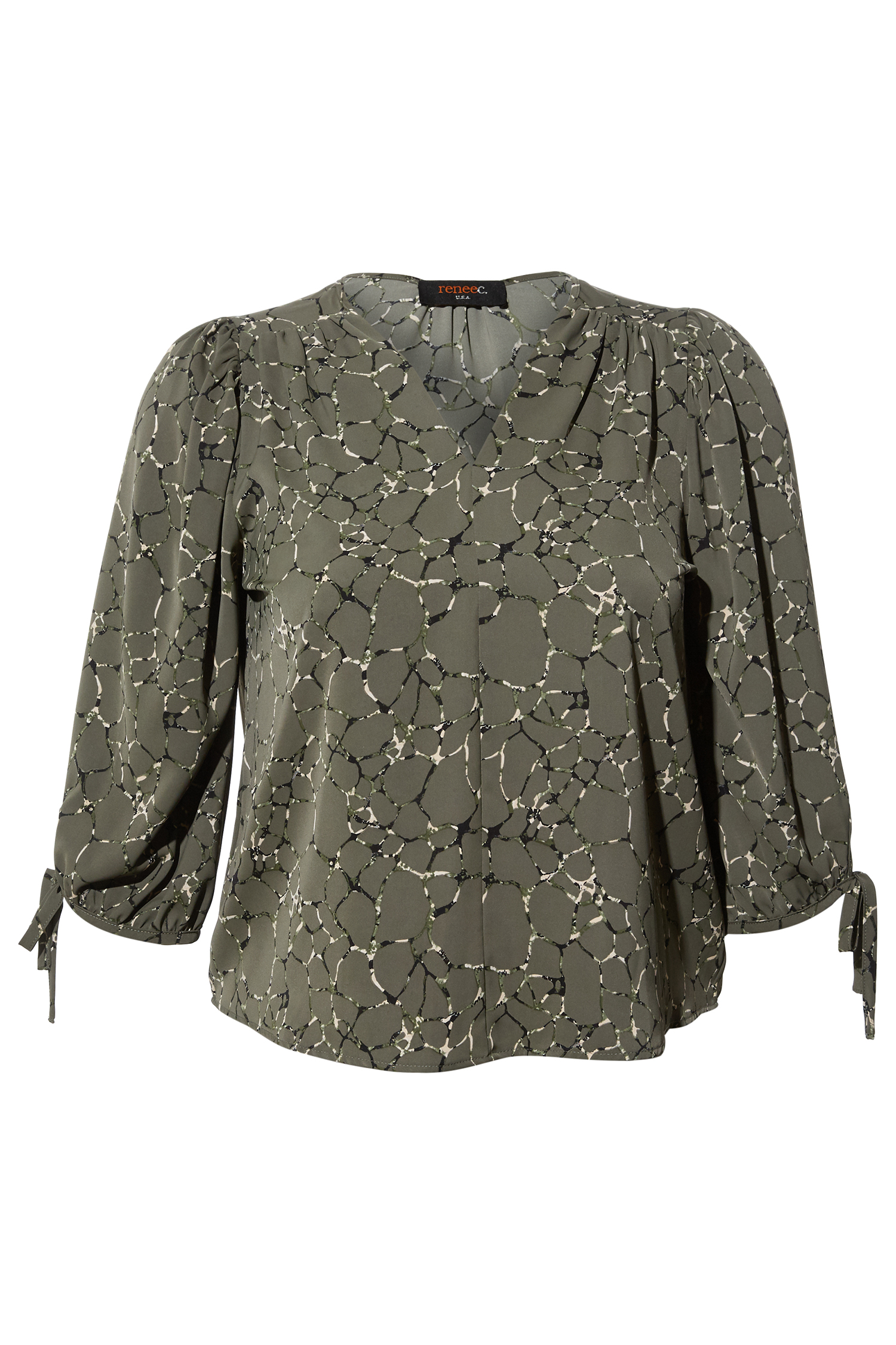 Tie Sleeve Blouse