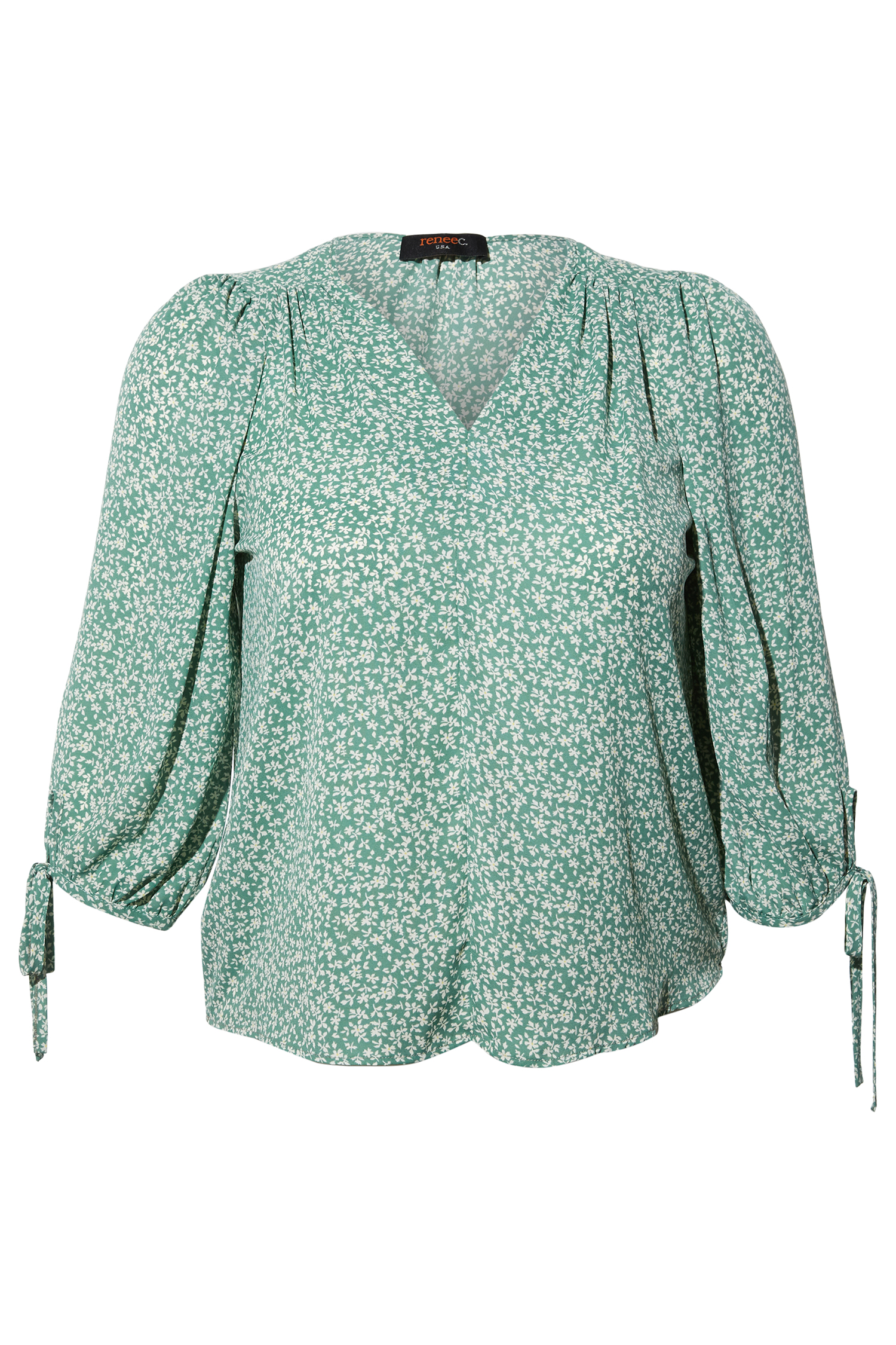Tie Sleeve Blouse