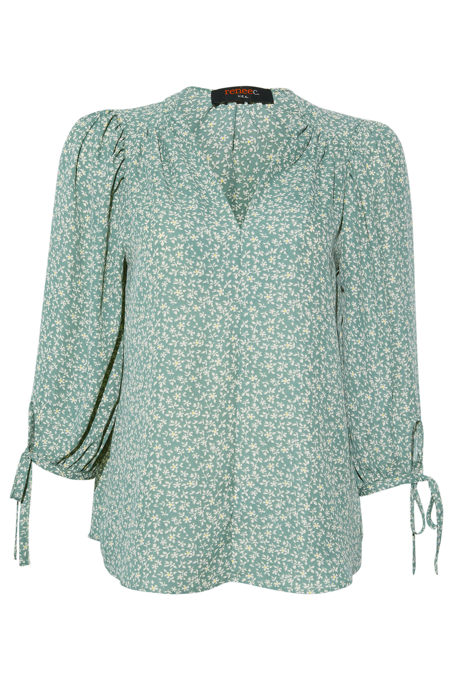Tie Sleeve Blouse