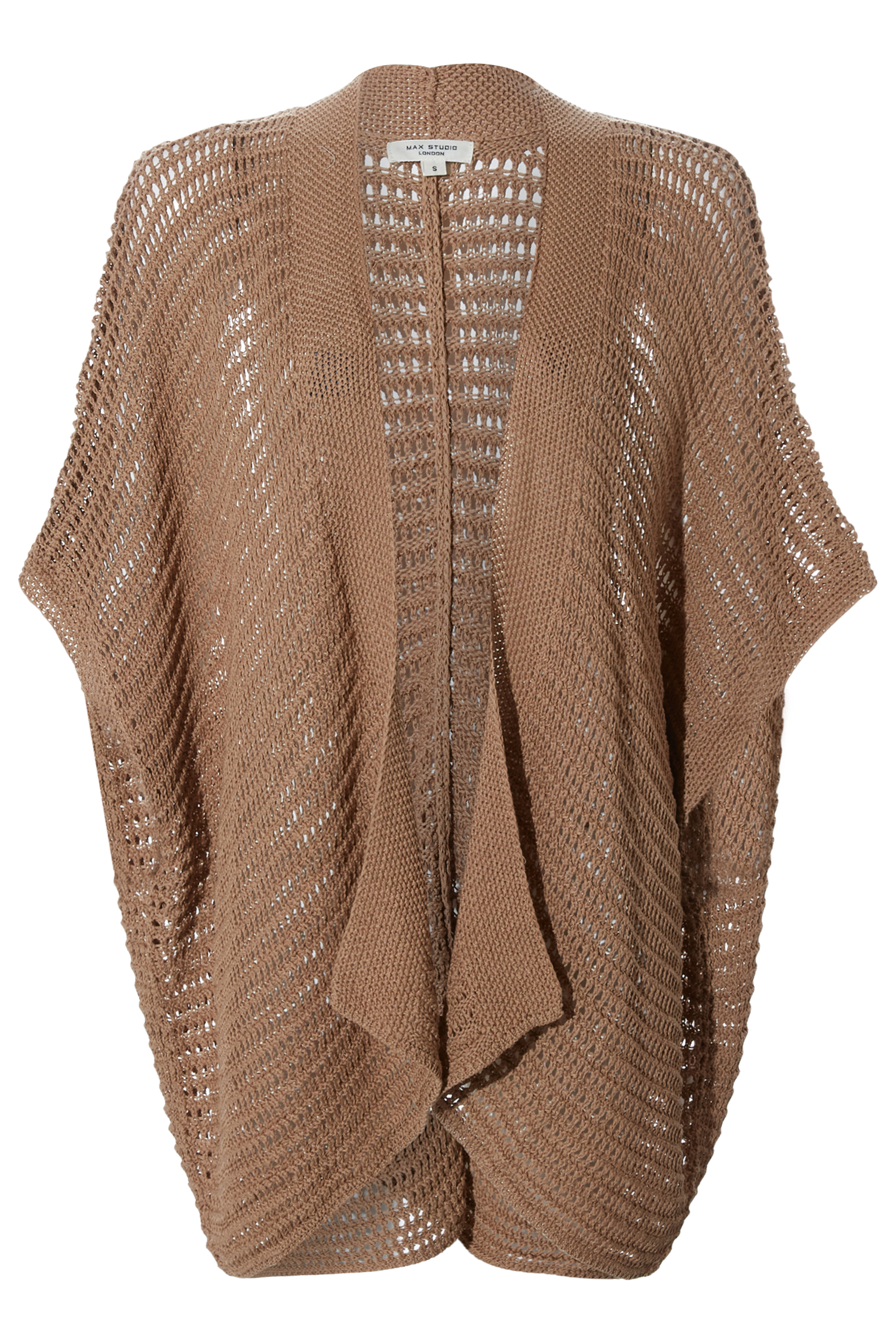 Open Front 3/4 Sleeve Cardigan