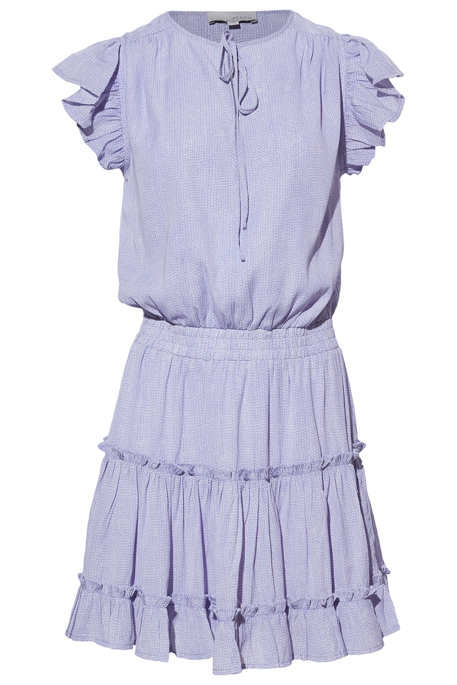 Printed Ruffled Mini Dress