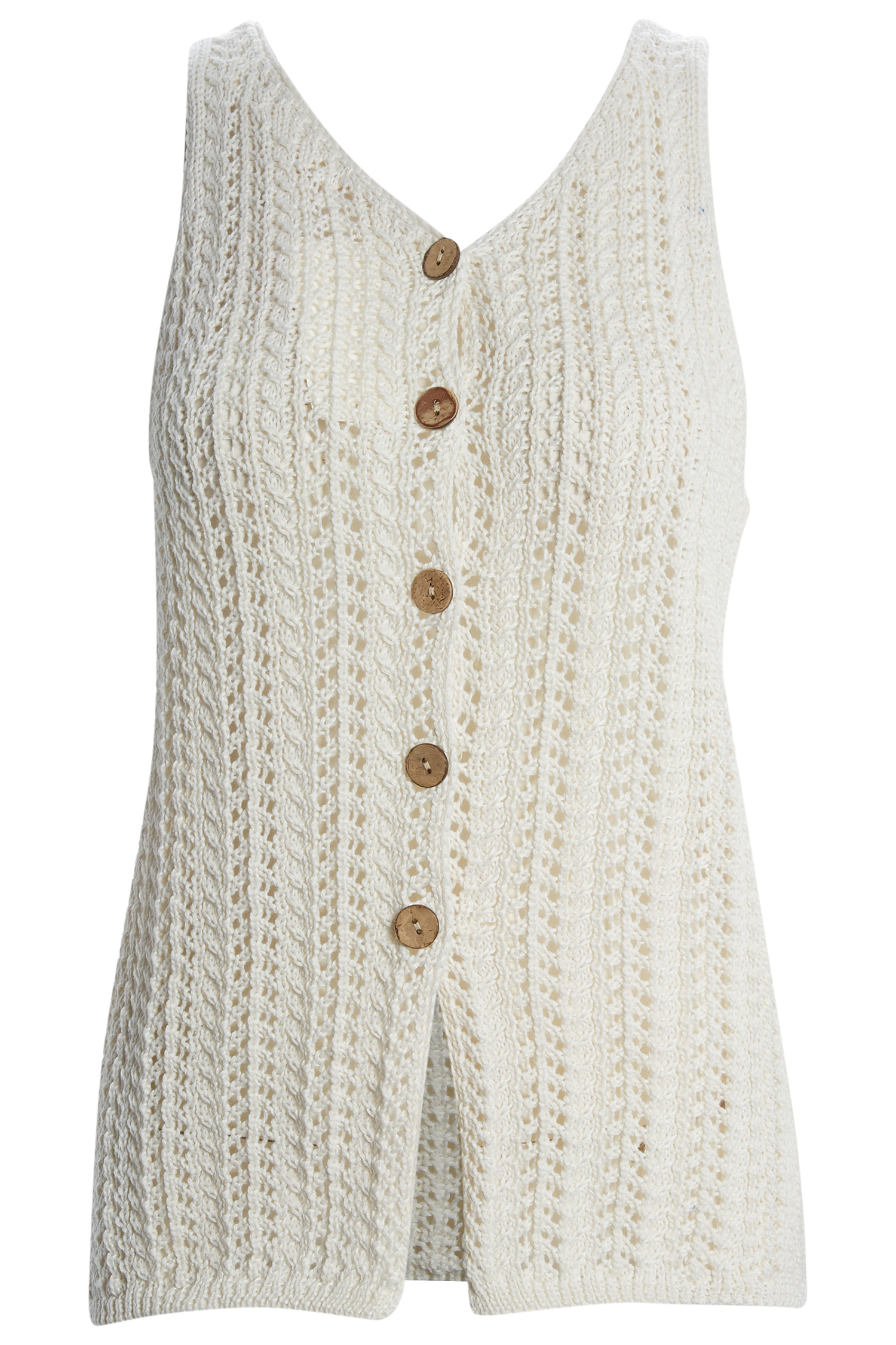 Crochet Button Front Tank