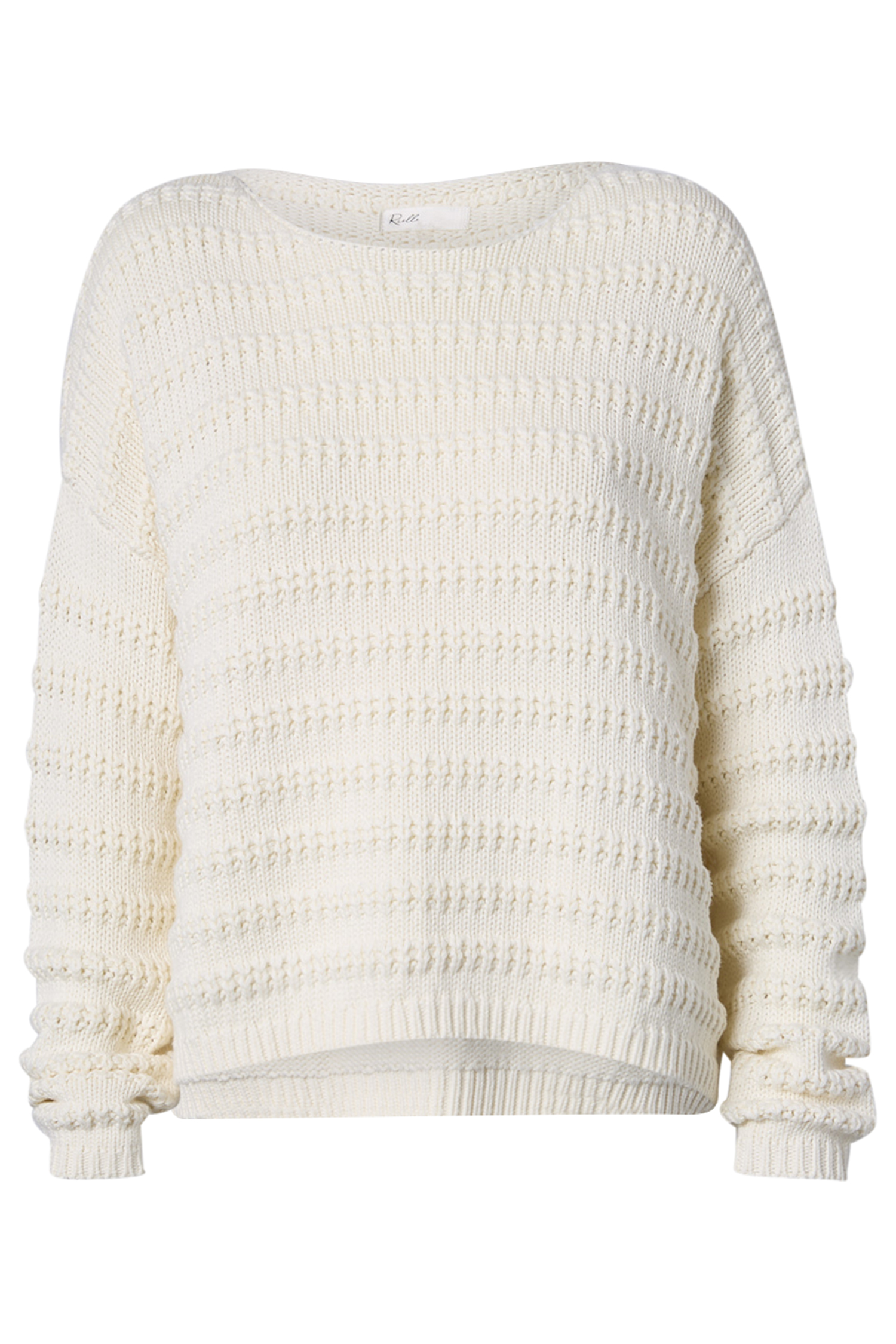 Boatneck Textured Pullover