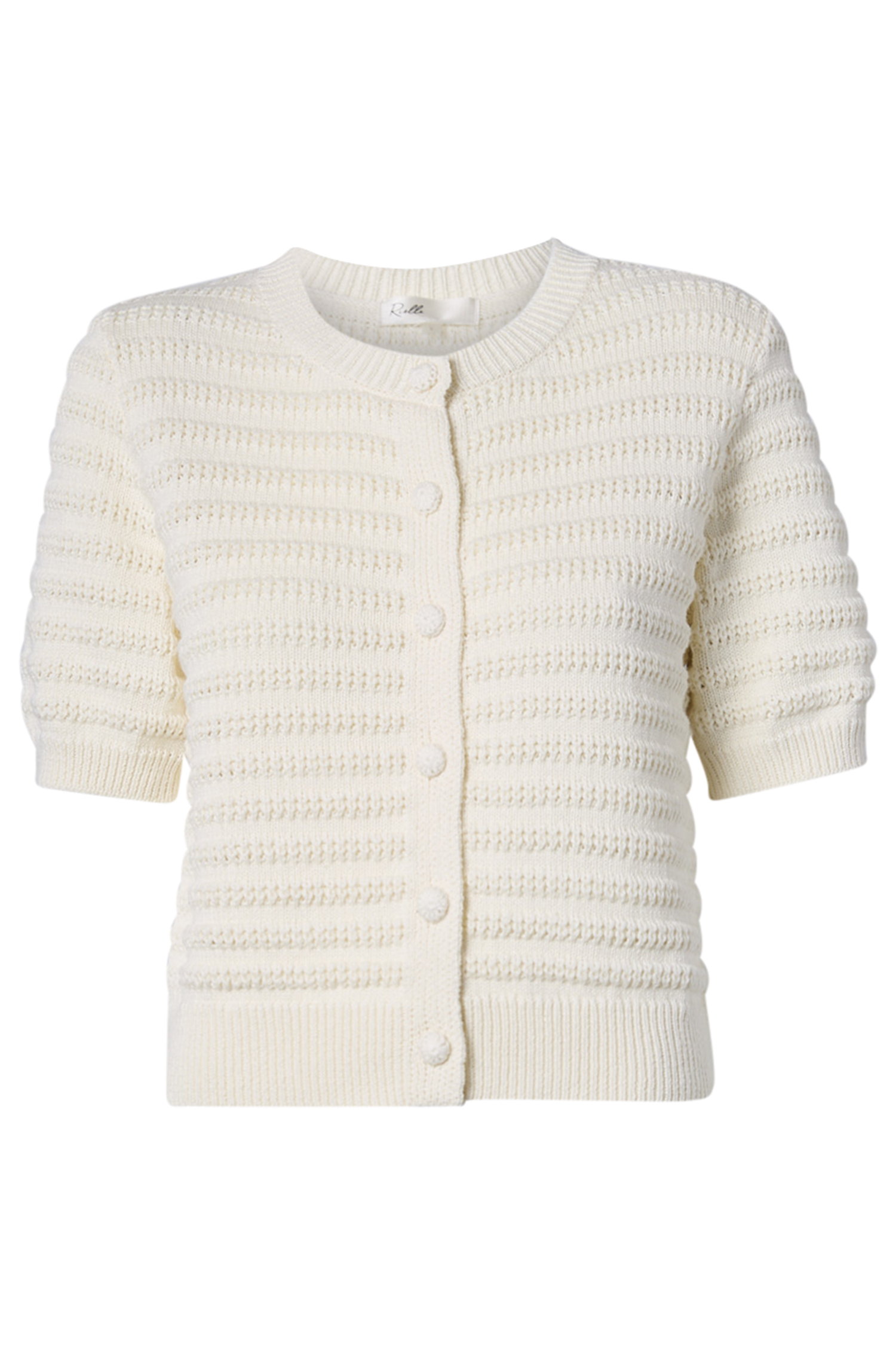 Textured Short Sleeve Sweater