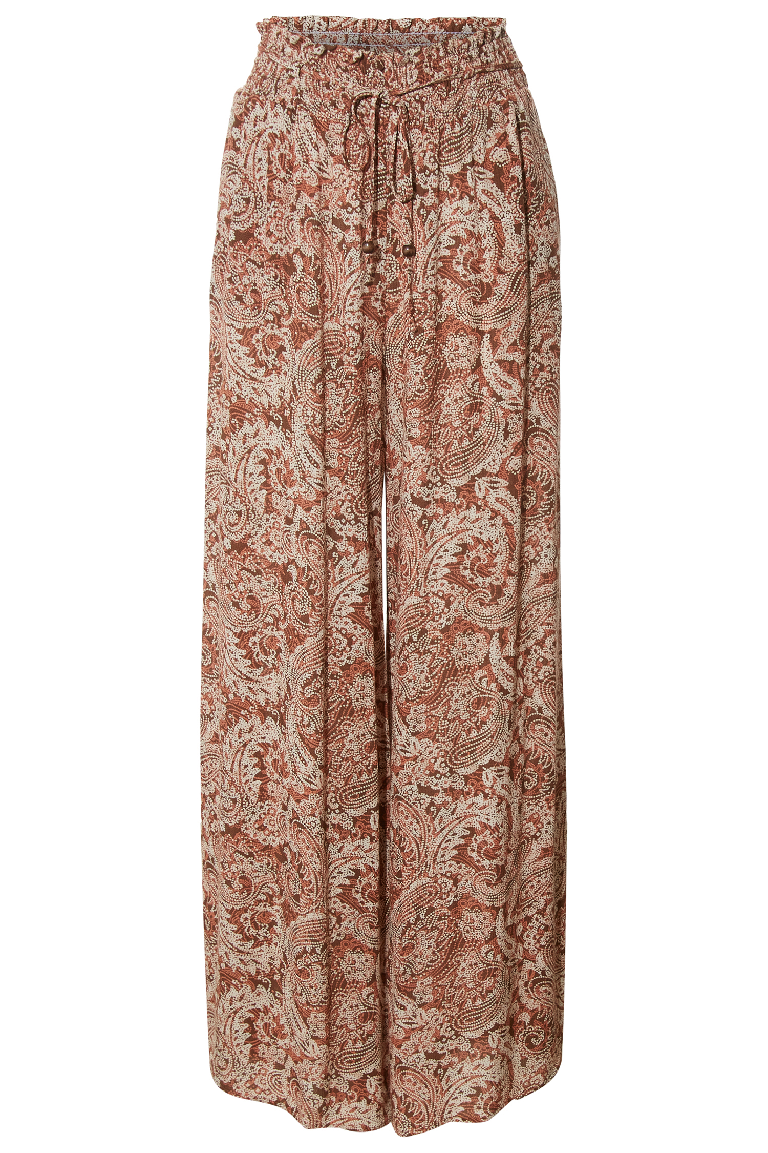 High Rise Flowy Printed Pants