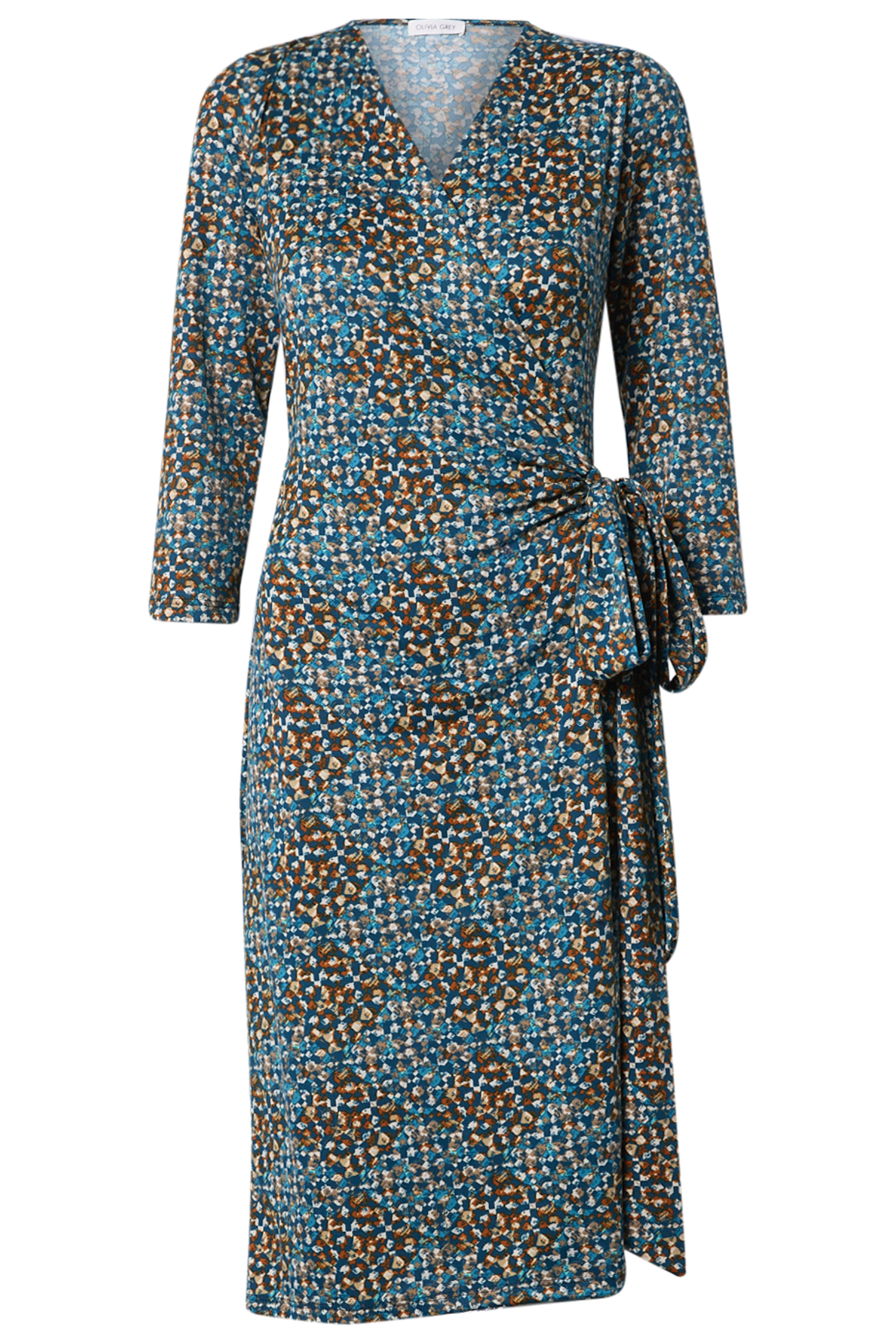 Printed Wrap Dress