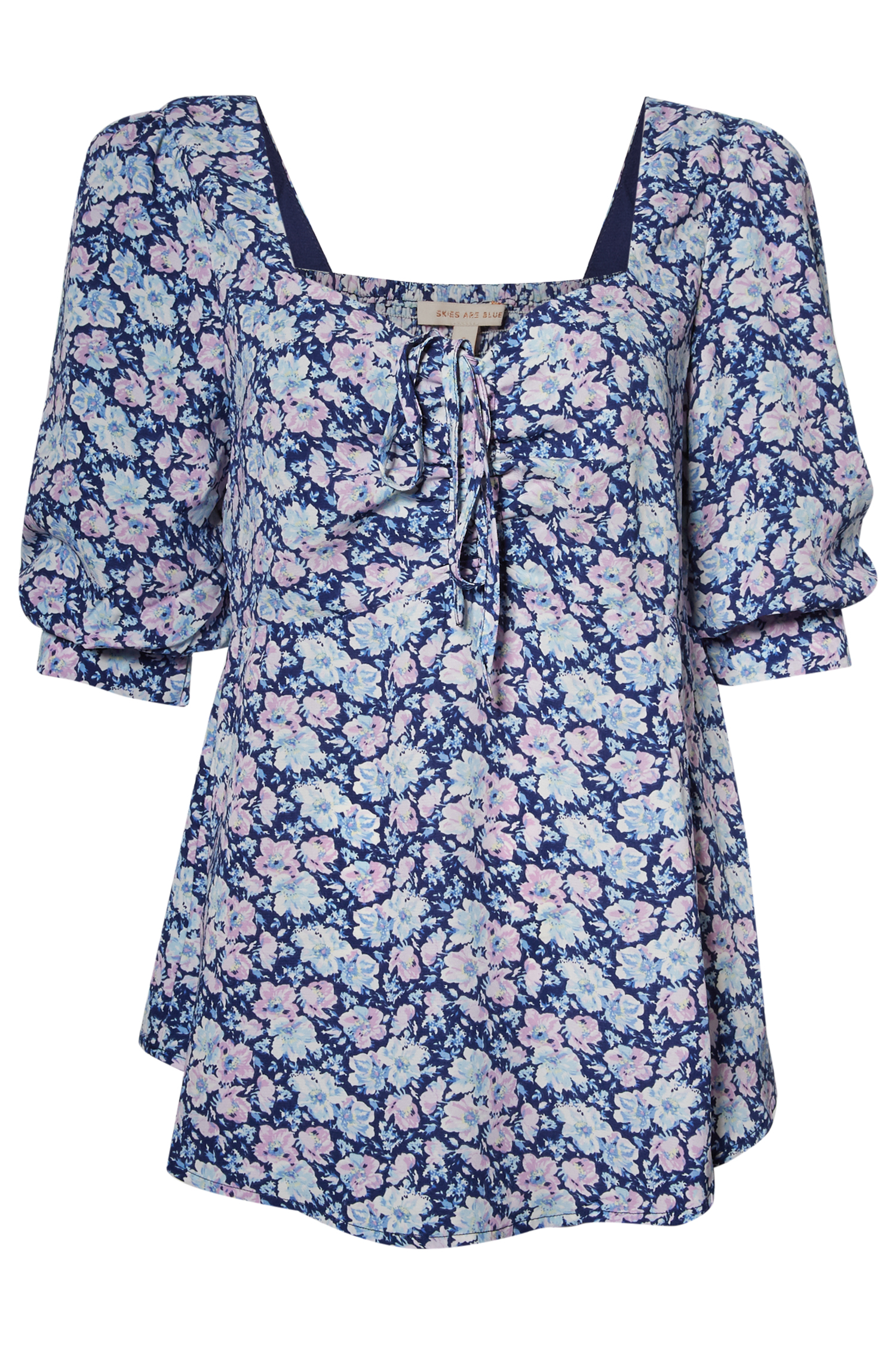 Puff Sleeve Floral Top