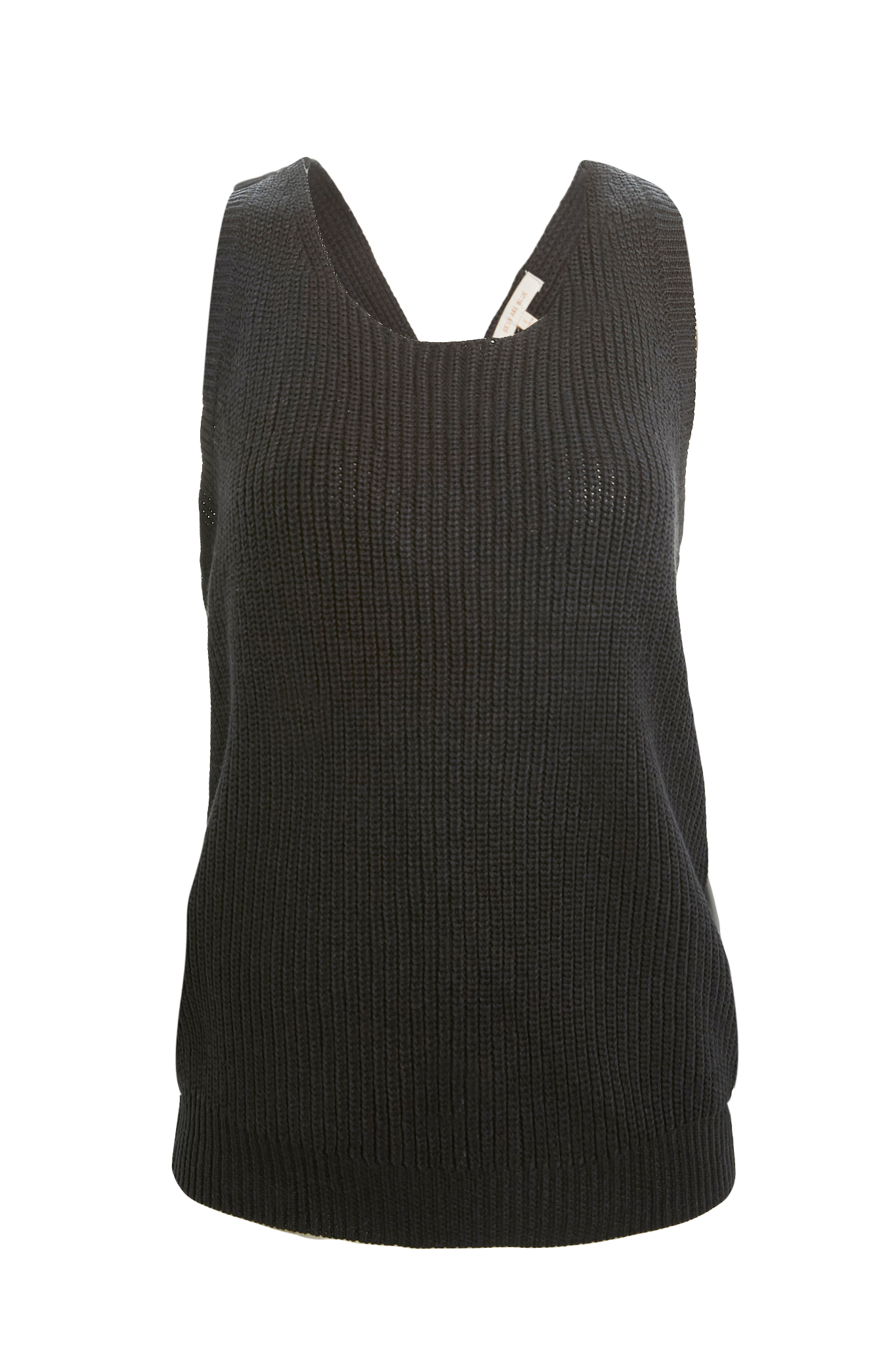 Cross Back Knit Tank Top