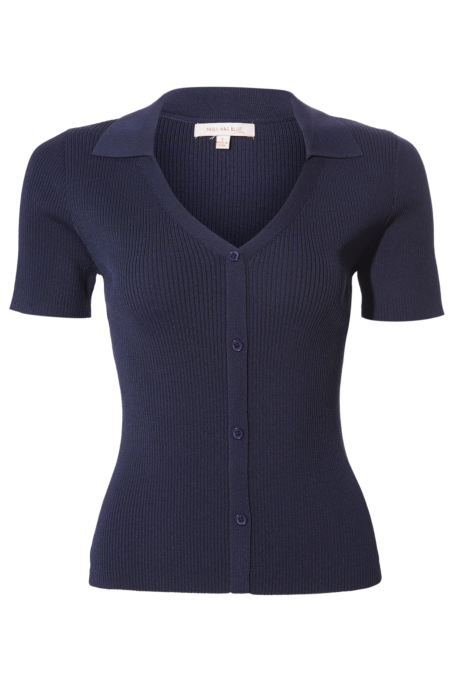 Ribbed Button Down Shirt