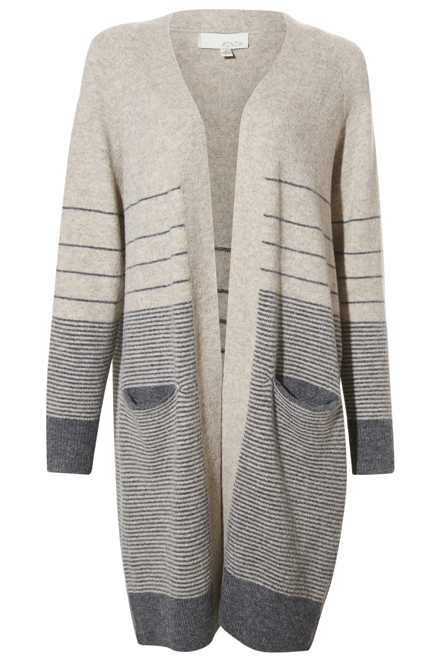 Printed Open Front Cardigan