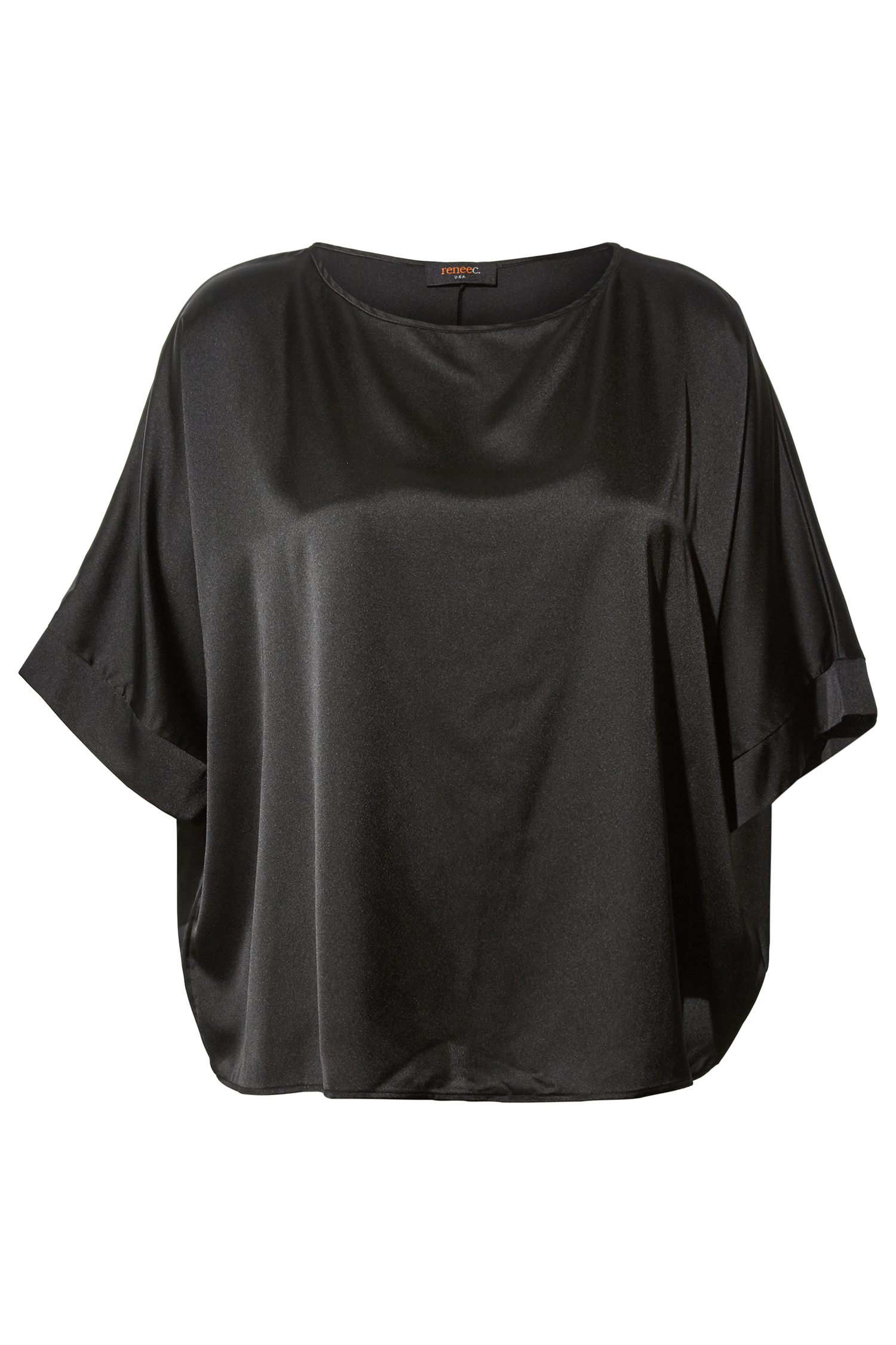 3/4 Sleeve Satin Top