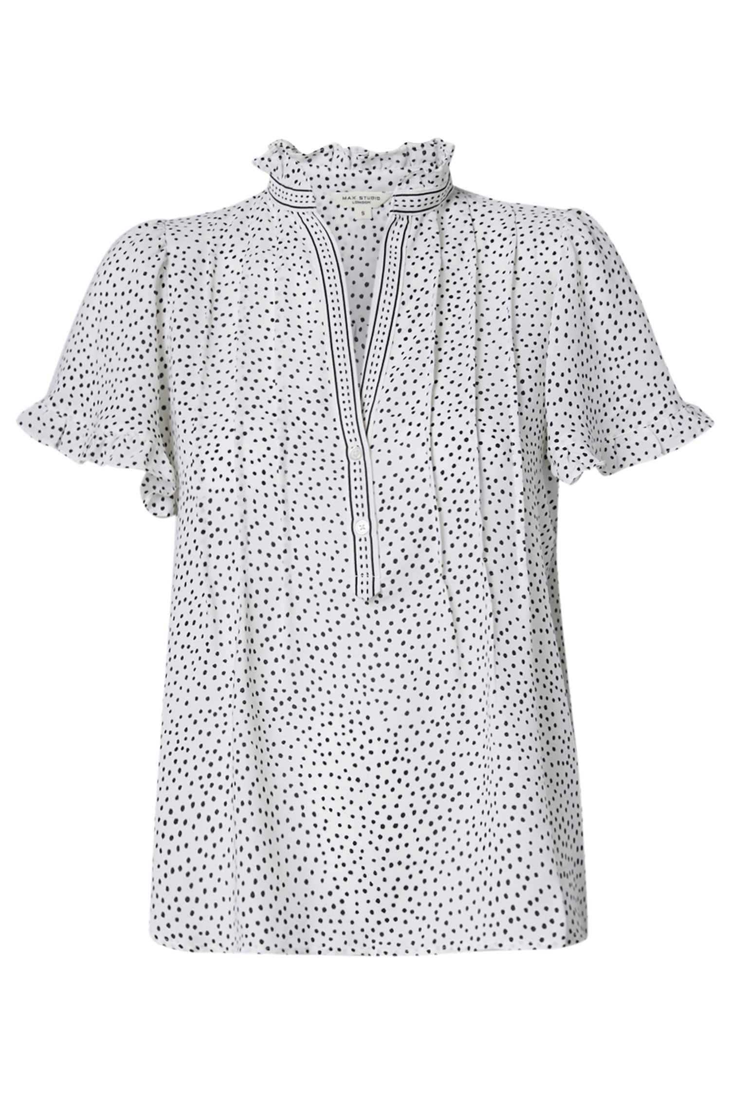 Printed V-Neck Top