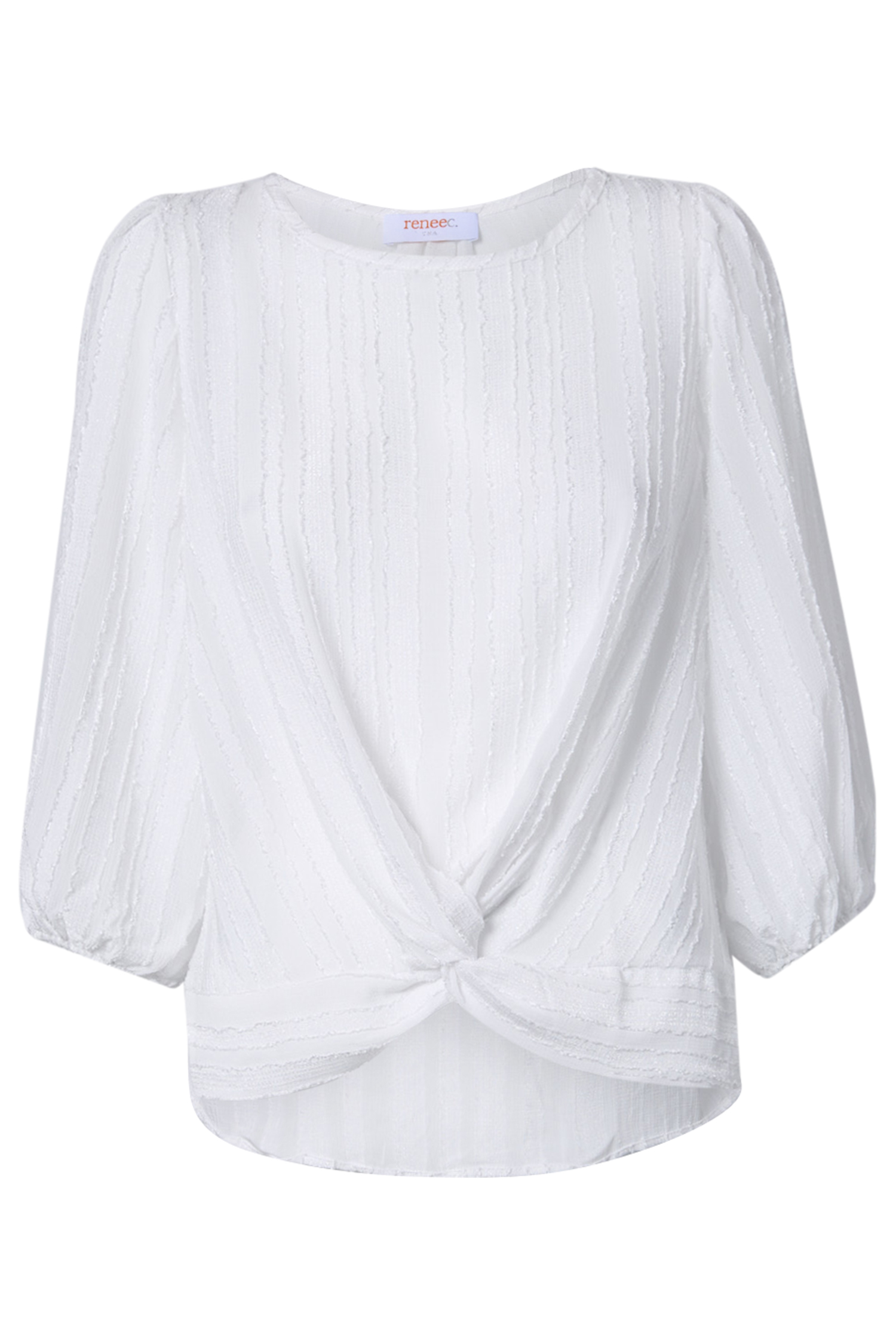 Textured Front Twist Top