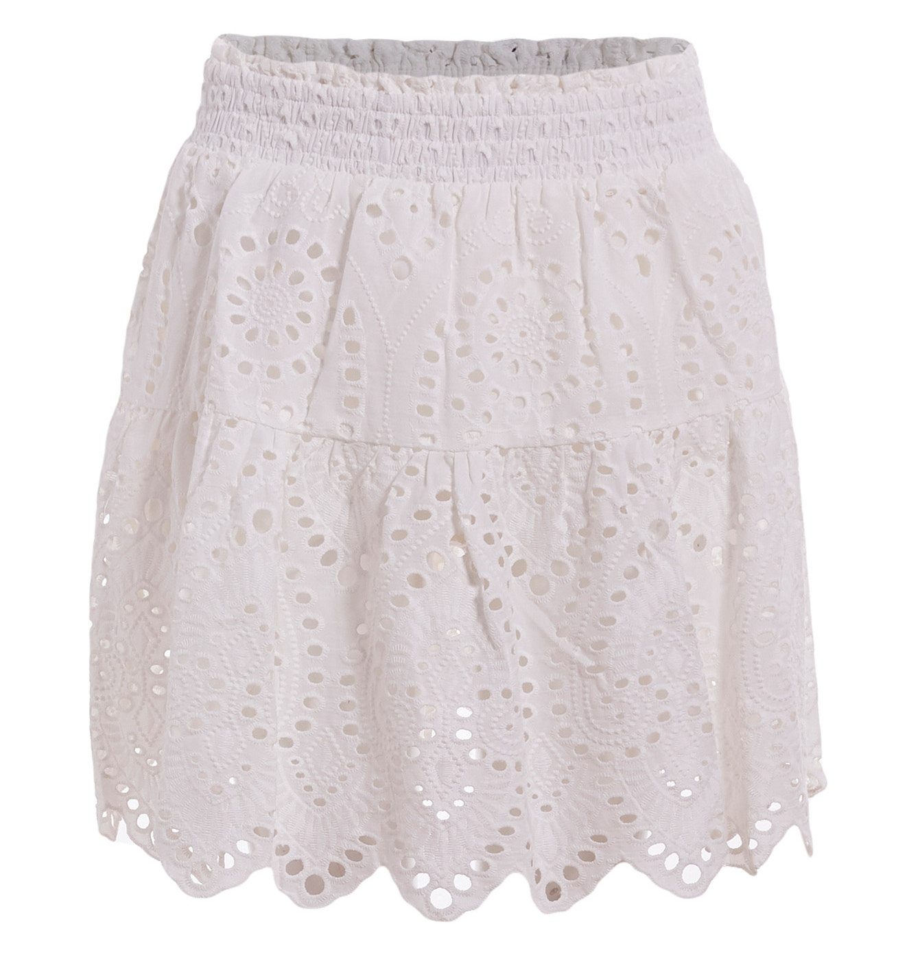 Eyelet Lace Mini Skirt